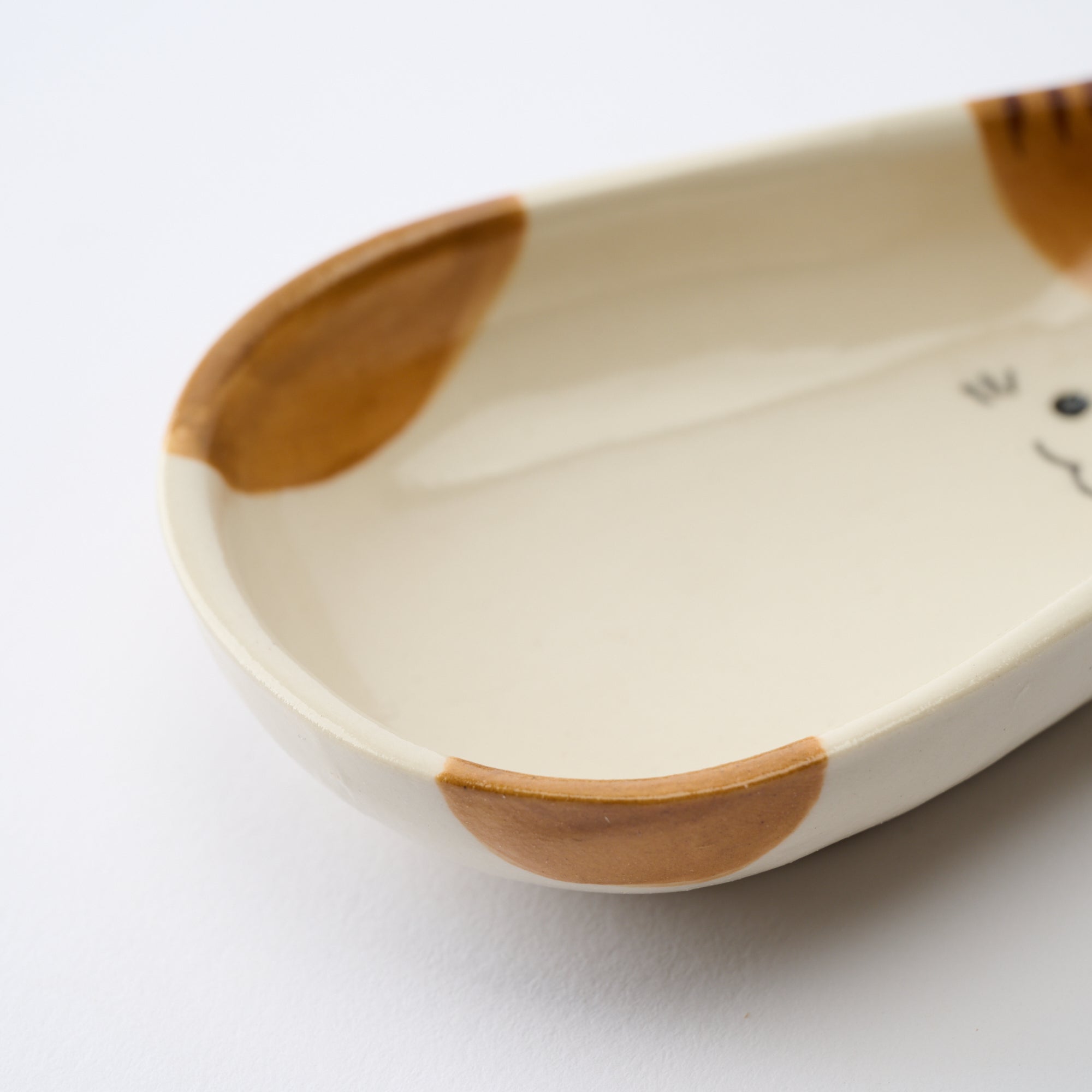 Cat Silhouette Sauce Plate - JAPAN KUTANI SHOP