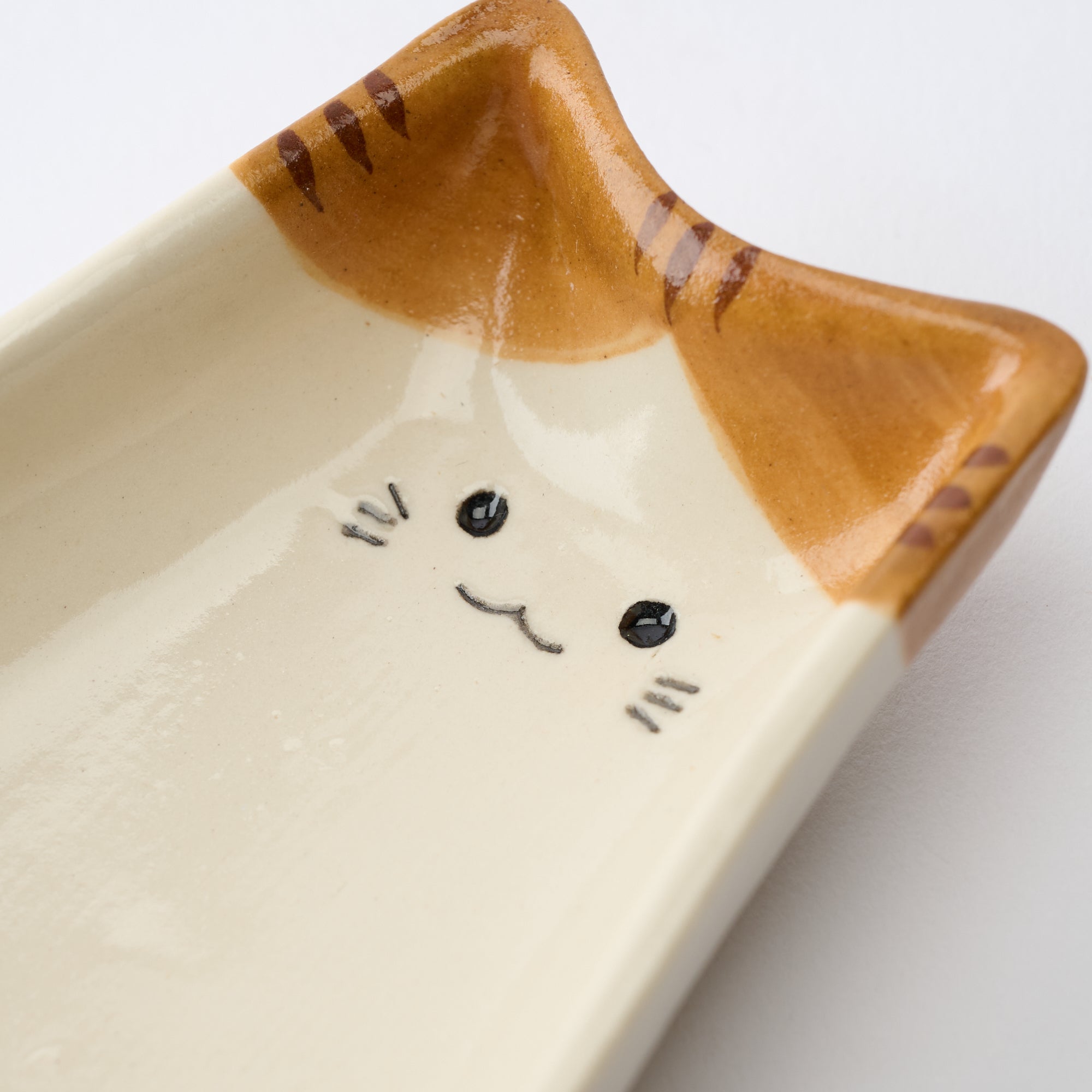 Cat Silhouette Sauce Plate - JAPAN KUTANI SHOP