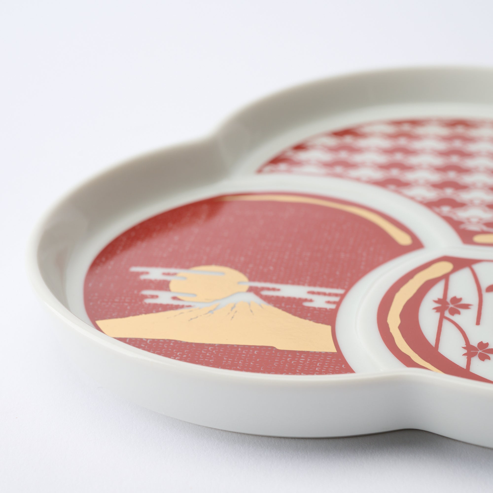 Auspicious Tomoe Side Plate - JAPAN KUTANI SHOP