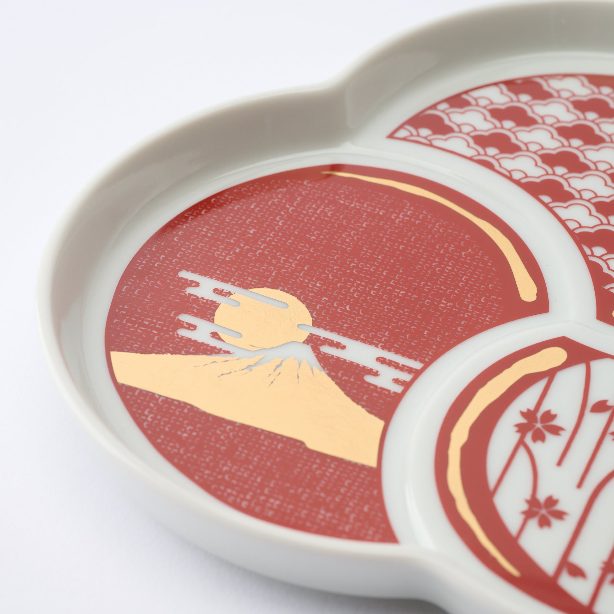 Auspicious Tomoe Side Plate - JAPAN KUTANI SHOP