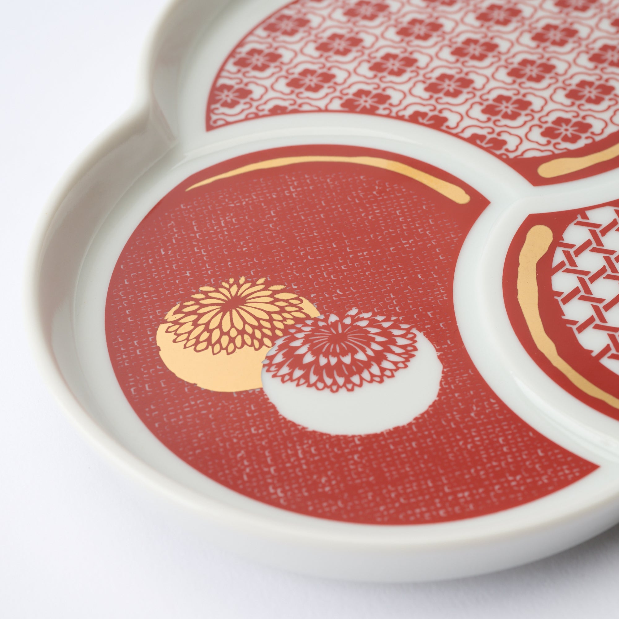 Auspicious Tomoe Side Plate - JAPAN KUTANI SHOP