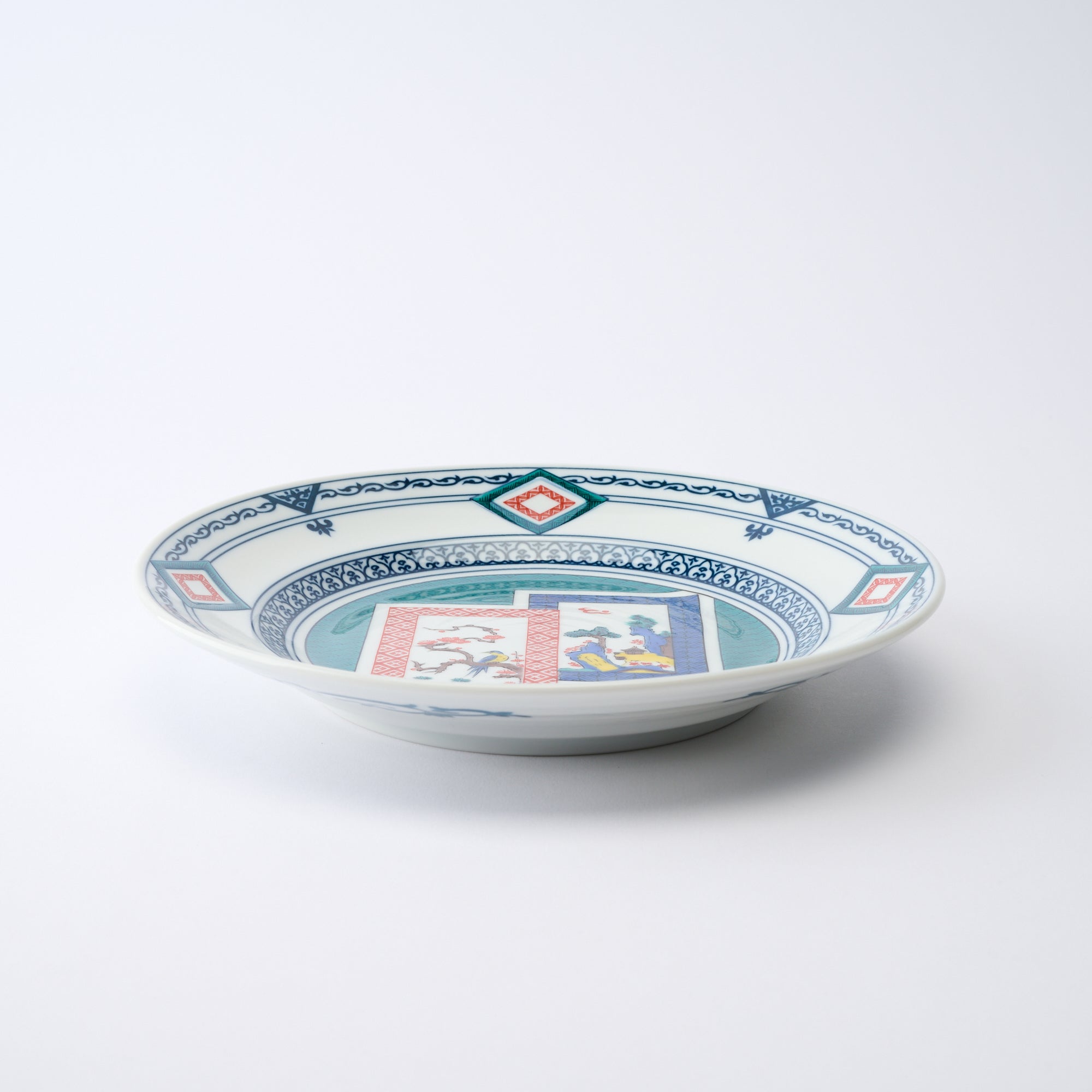 Ko-Kutani Flower and Bird Dinner Plate - JAPAN KUTANI SHOP
