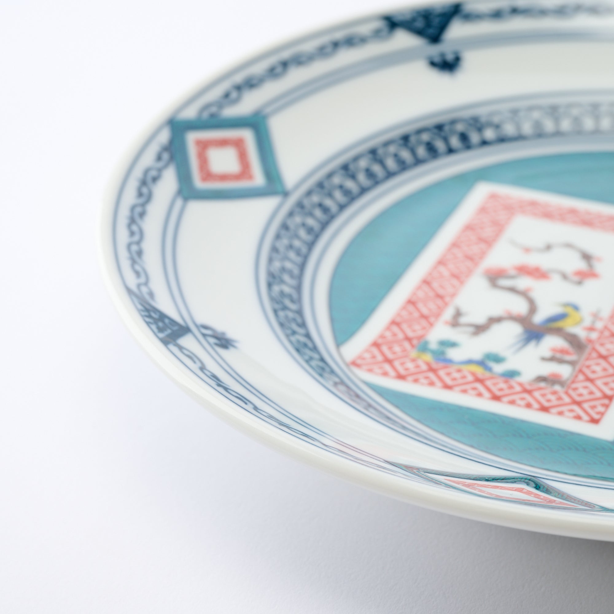 Ko-Kutani Flower and Bird Dinner Plate - JAPAN KUTANI SHOP