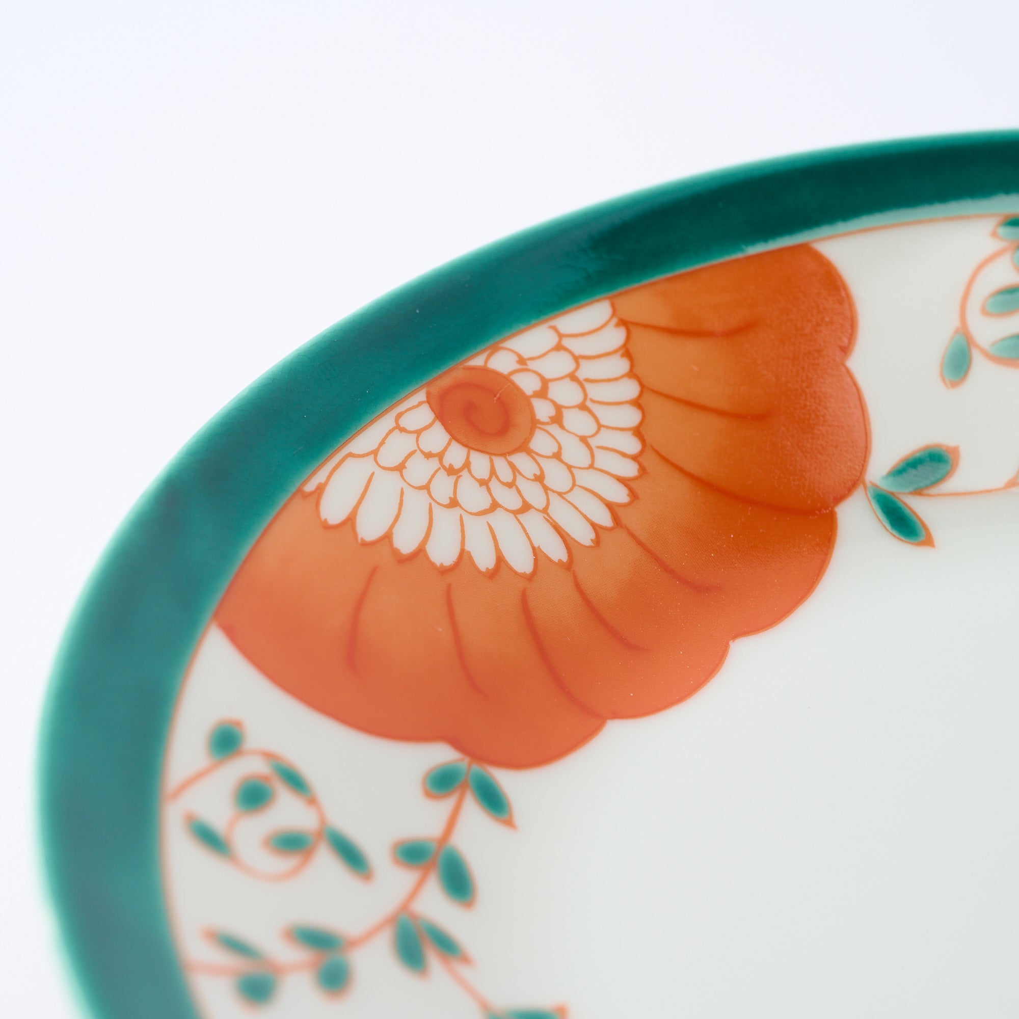 Flower Garland Side Plate - JAPAN KUTANI SHOP