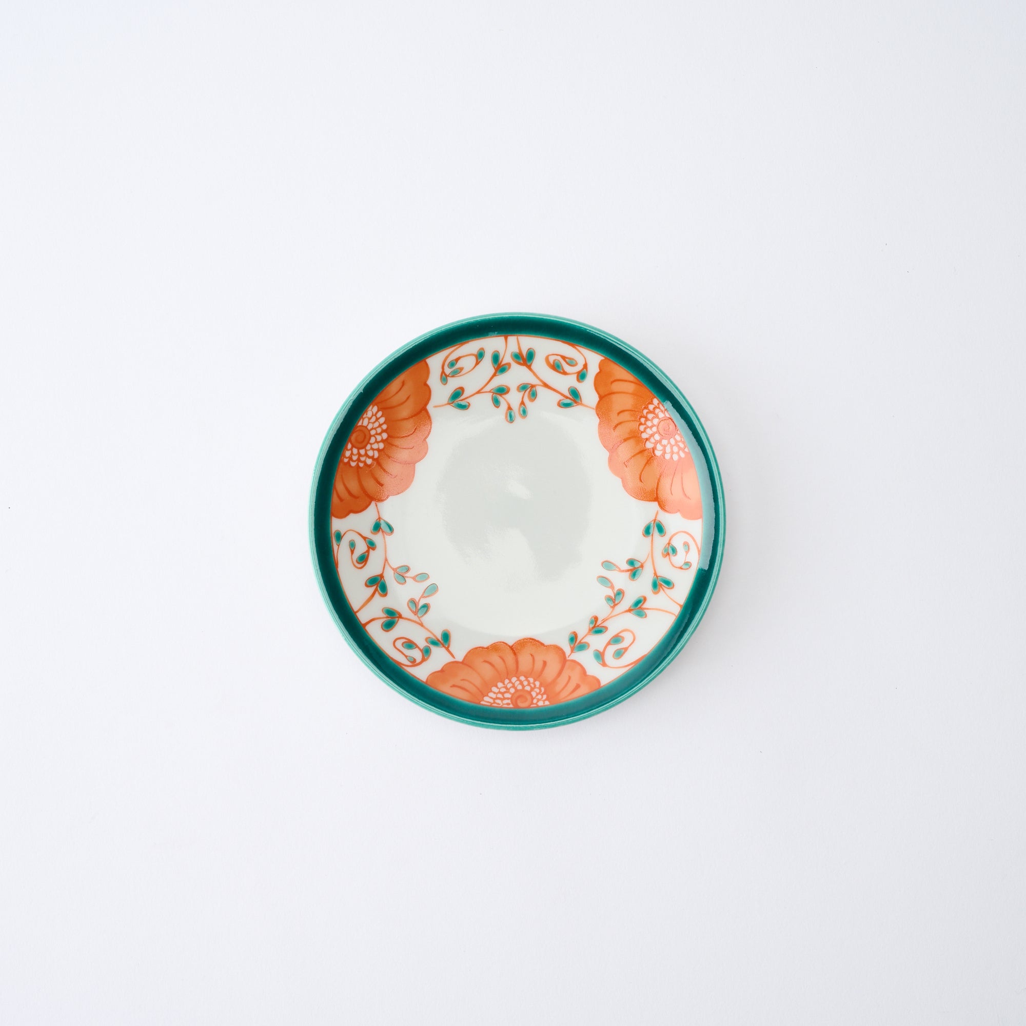 Flower Garland Sauce Plate - JAPAN KUTANI SHOP