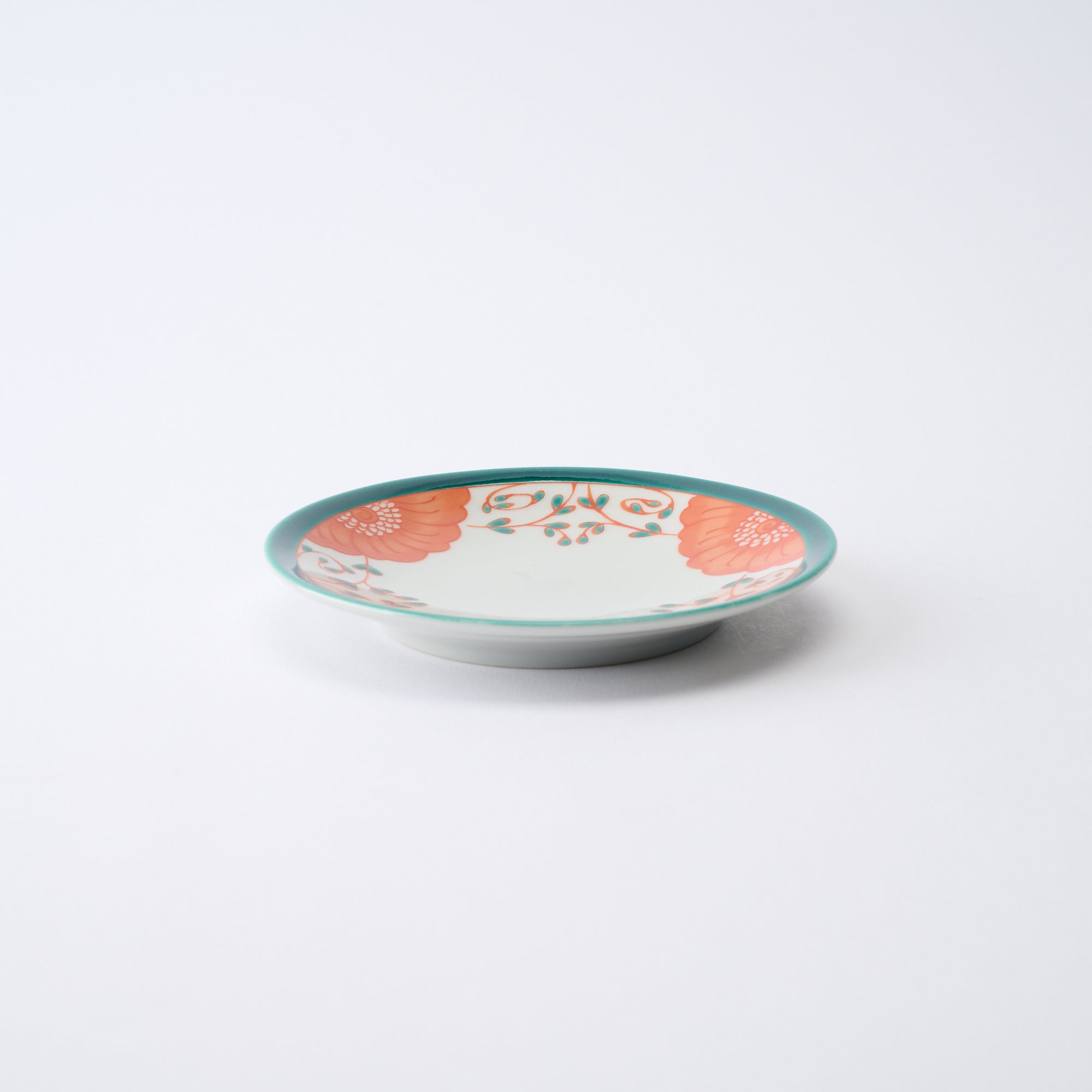 Flower Garland Sauce Plate - JAPAN KUTANI SHOP