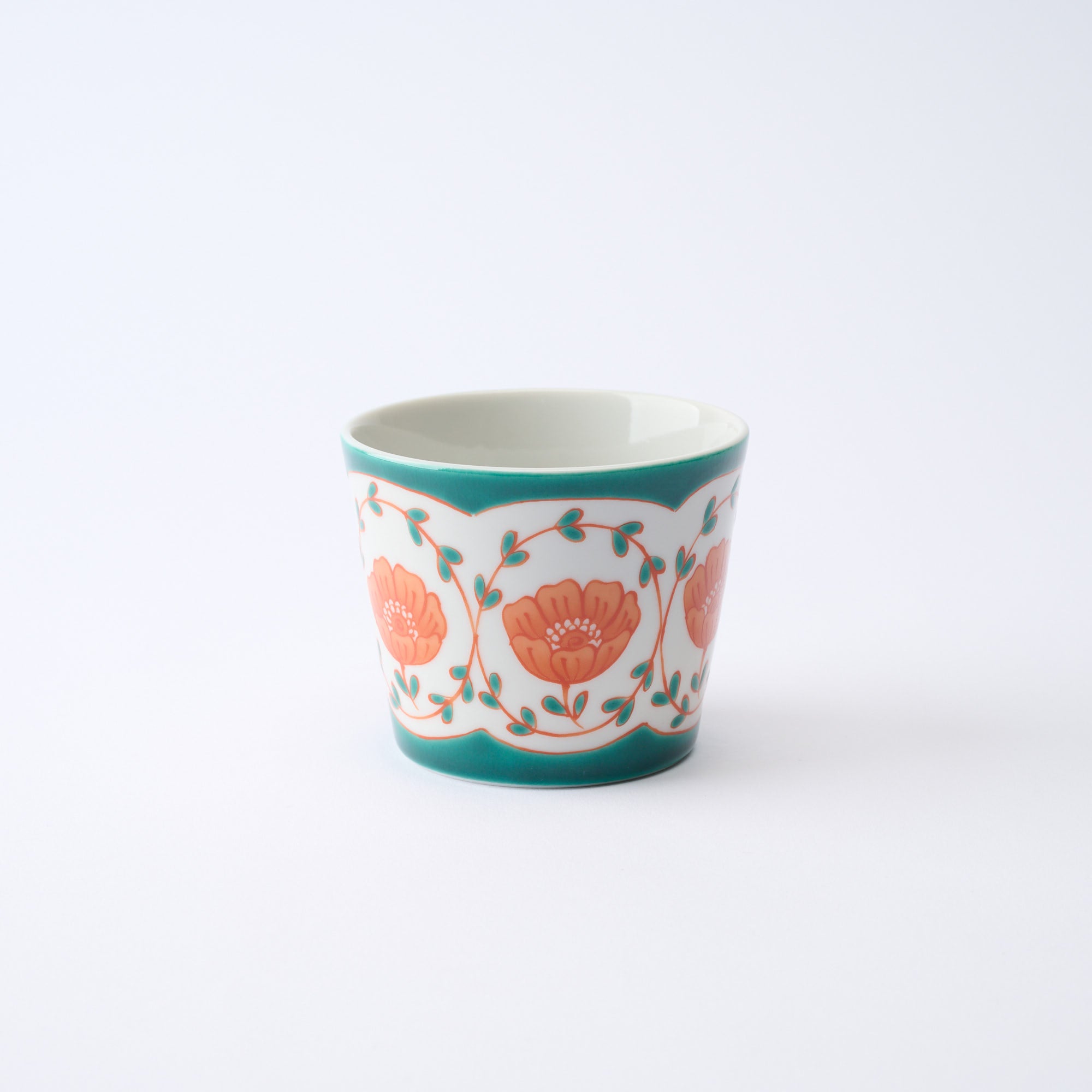 そばちょこ 色絵花並べ - JAPAN KUTANI SHOP