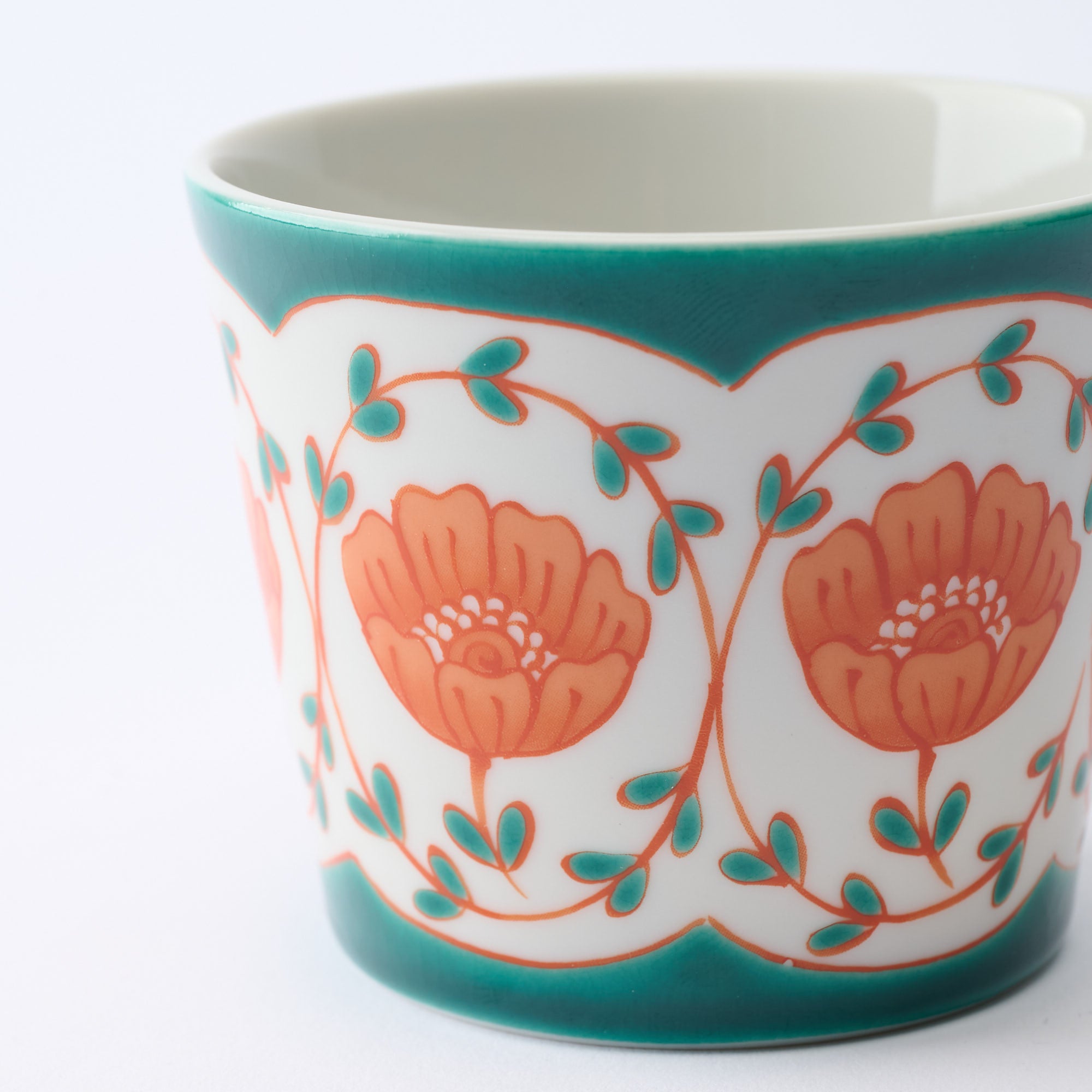 そばちょこ 色絵花並べ - JAPAN KUTANI SHOP