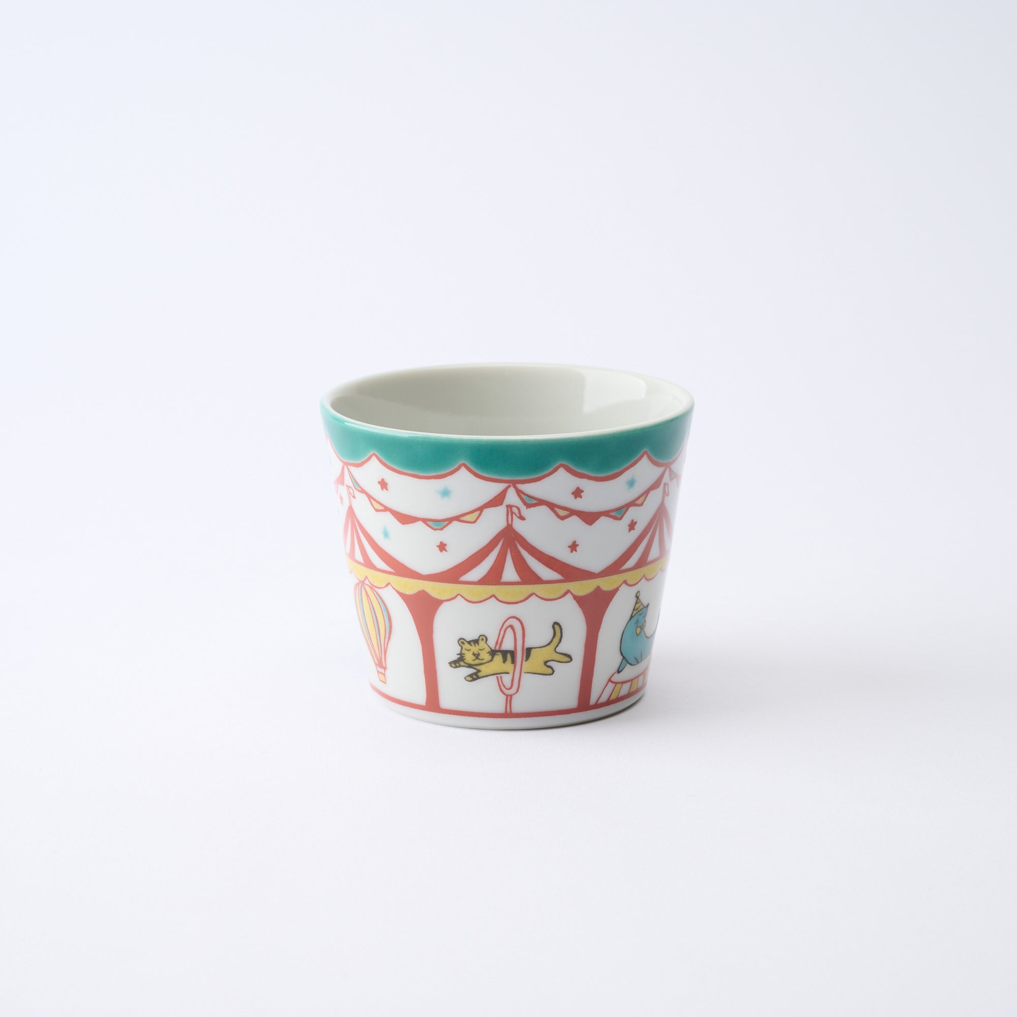 そばちょこ 色絵サーカス - JAPAN KUTANI SHOP