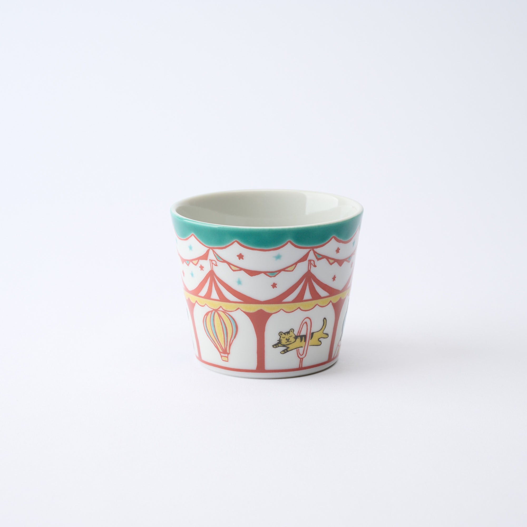 そばちょこ 色絵サーカス - JAPAN KUTANI SHOP