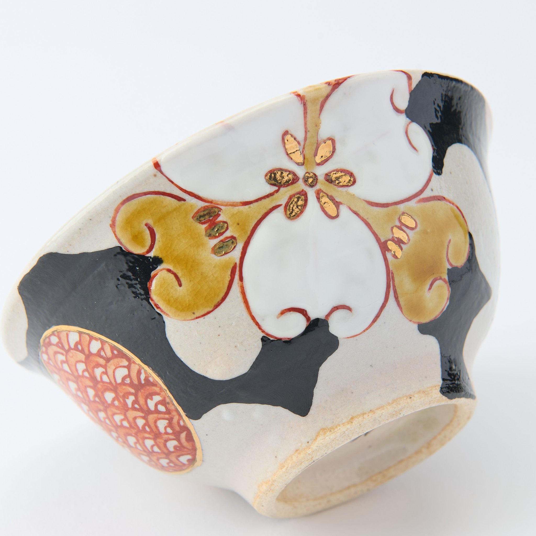 Blossom Crest Rice Bowl Pair - JAPAN KUTANI SHOP