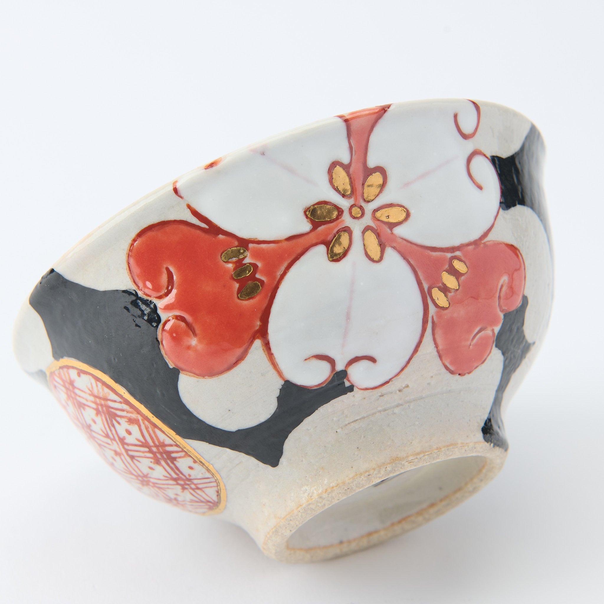 Blossom Crest Rice Bowl Pair - JAPAN KUTANI SHOP