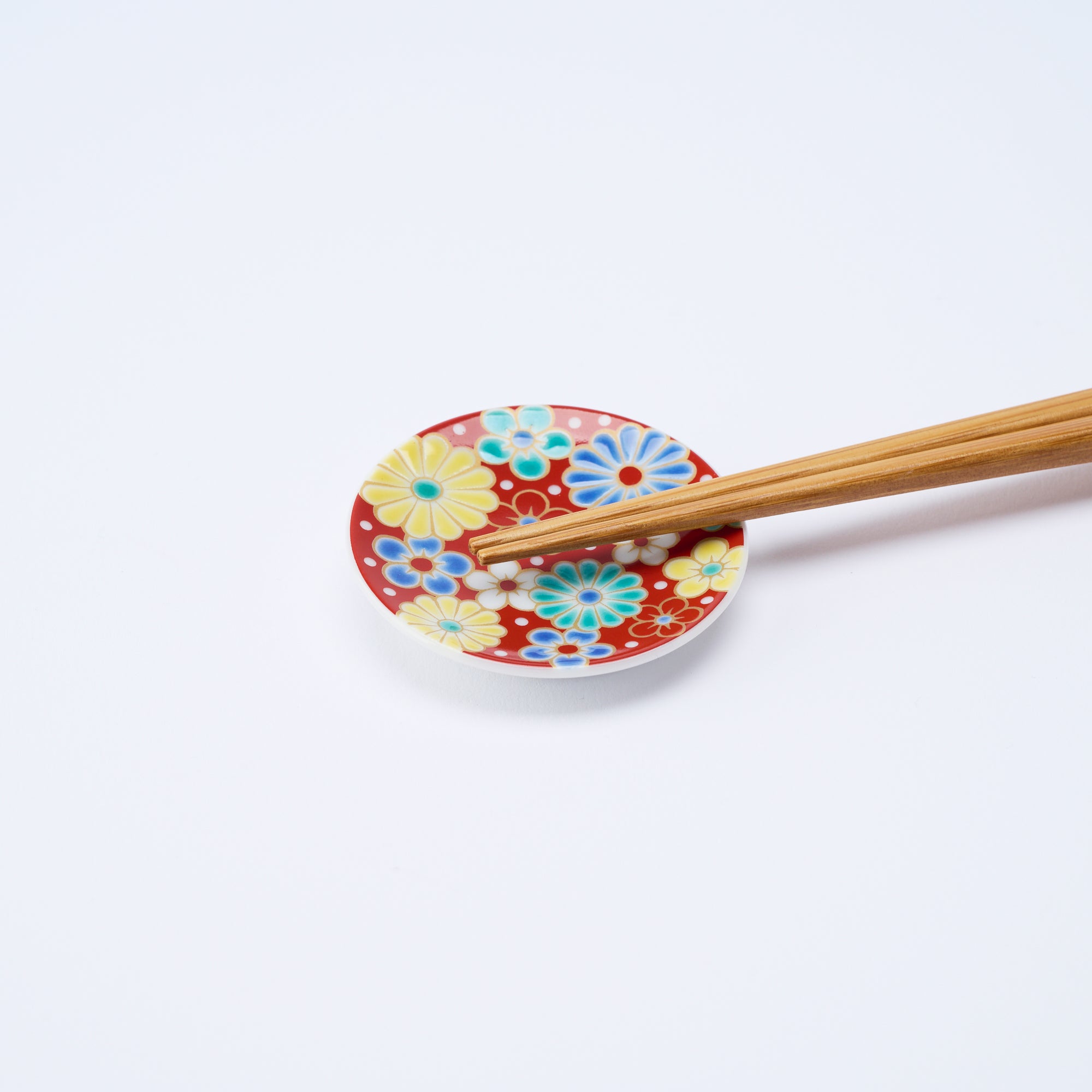 Classic Floral Motif Chopstick Rest - JAPAN KUTANI SHOP