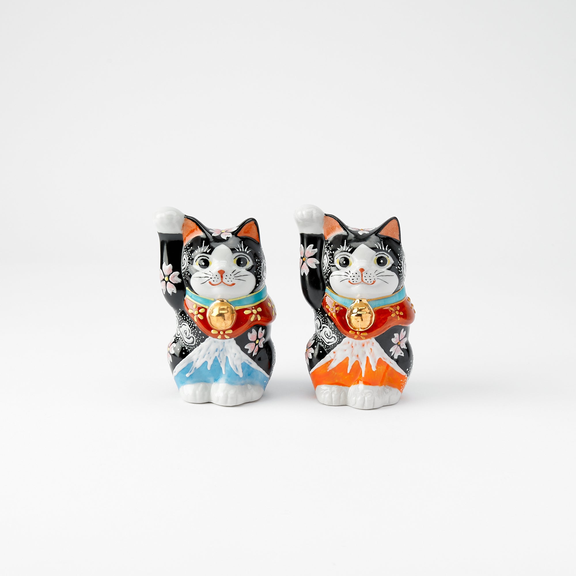 4号招き猫 白富士 赤富士 - JAPAN KUTANI SHOP