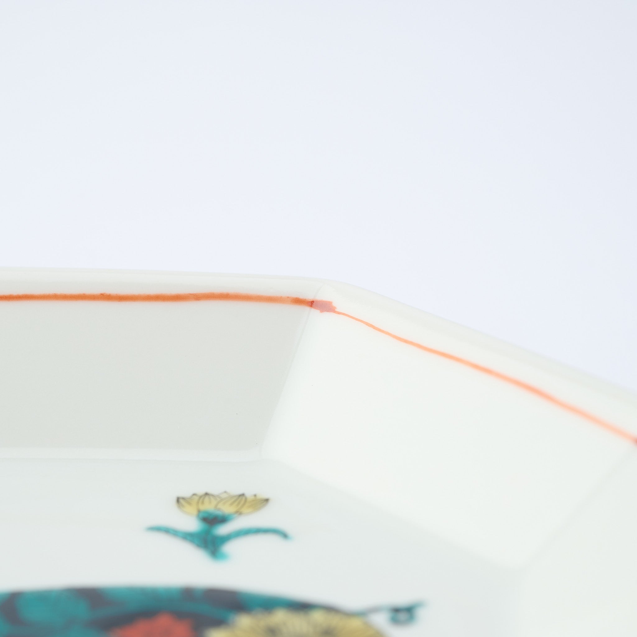 Botanical Series Octagonal Side Plate - JAPAN KUTANI SHOP