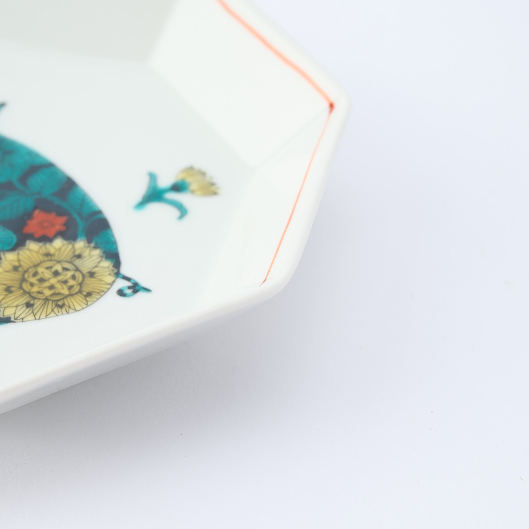 Botanical Series Octagonal Side Plate - JAPAN KUTANI SHOP