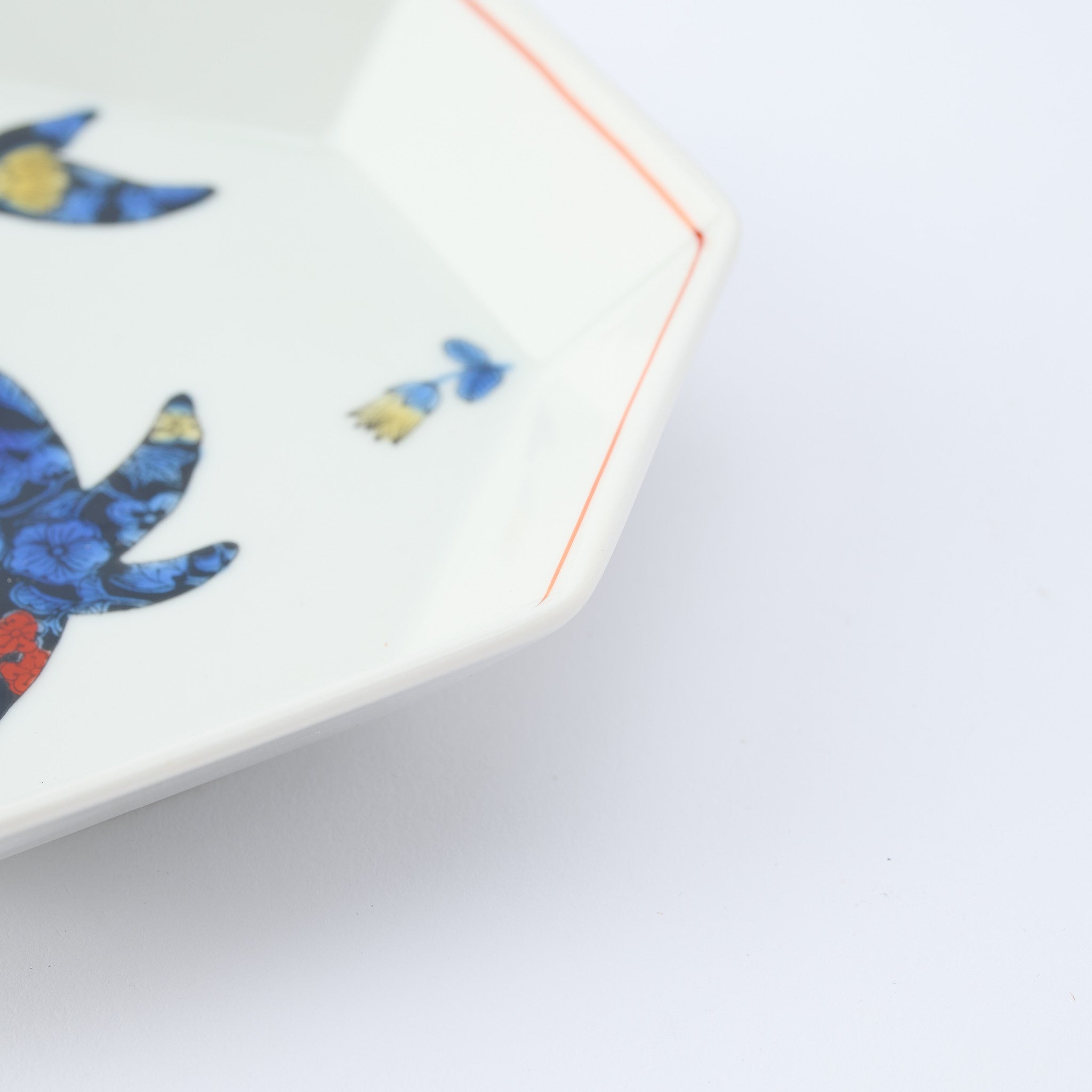 Botanical Series Octagonal Side Plate - JAPAN KUTANI SHOP