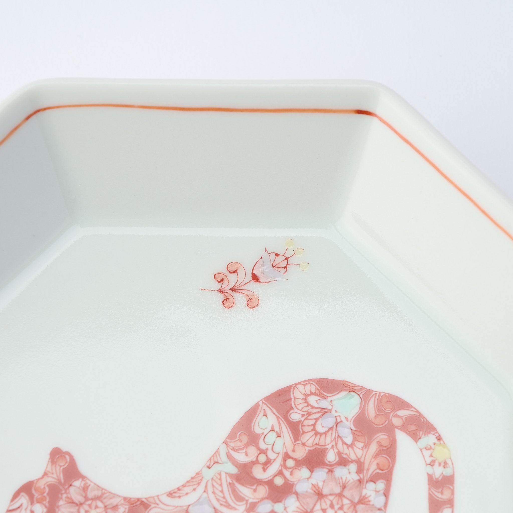 Botanical Series Octagonal Side Plate - JAPAN KUTANI SHOP