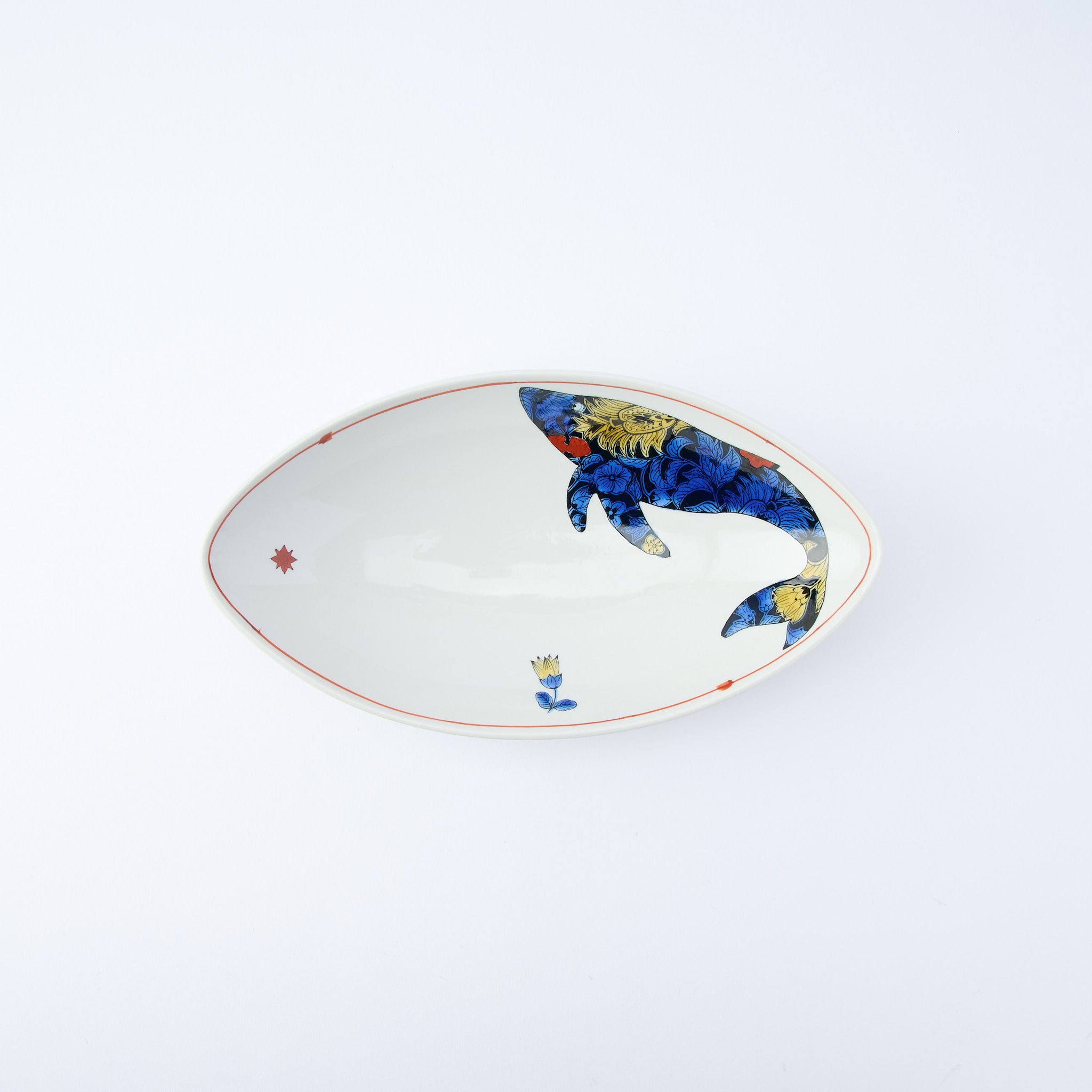 Botanical Series Oval Large Bowl - JAPAN KUTANI SHOP