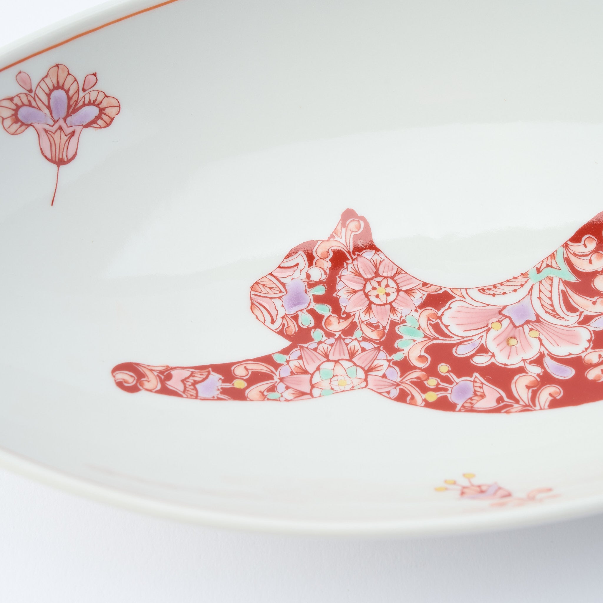 Botanical Series Oval Large Bowl - JAPAN KUTANI SHOP