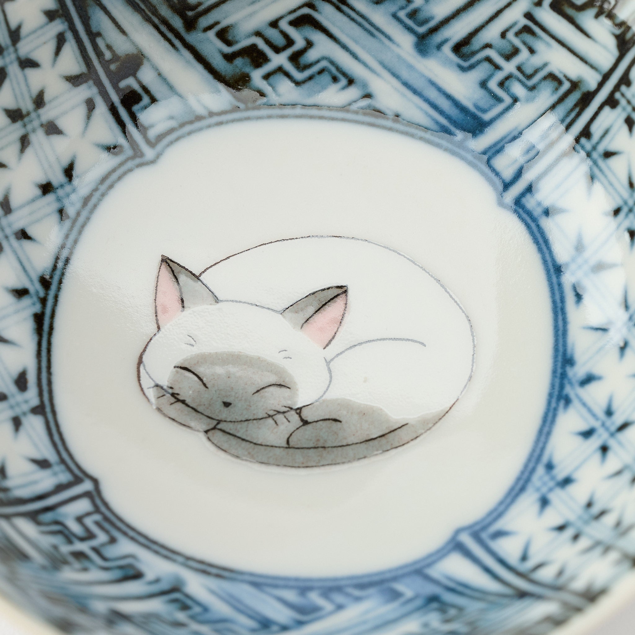 Sleeping Cat Kobachi Small Bowl Set - JAPAN KUTANI SHOP