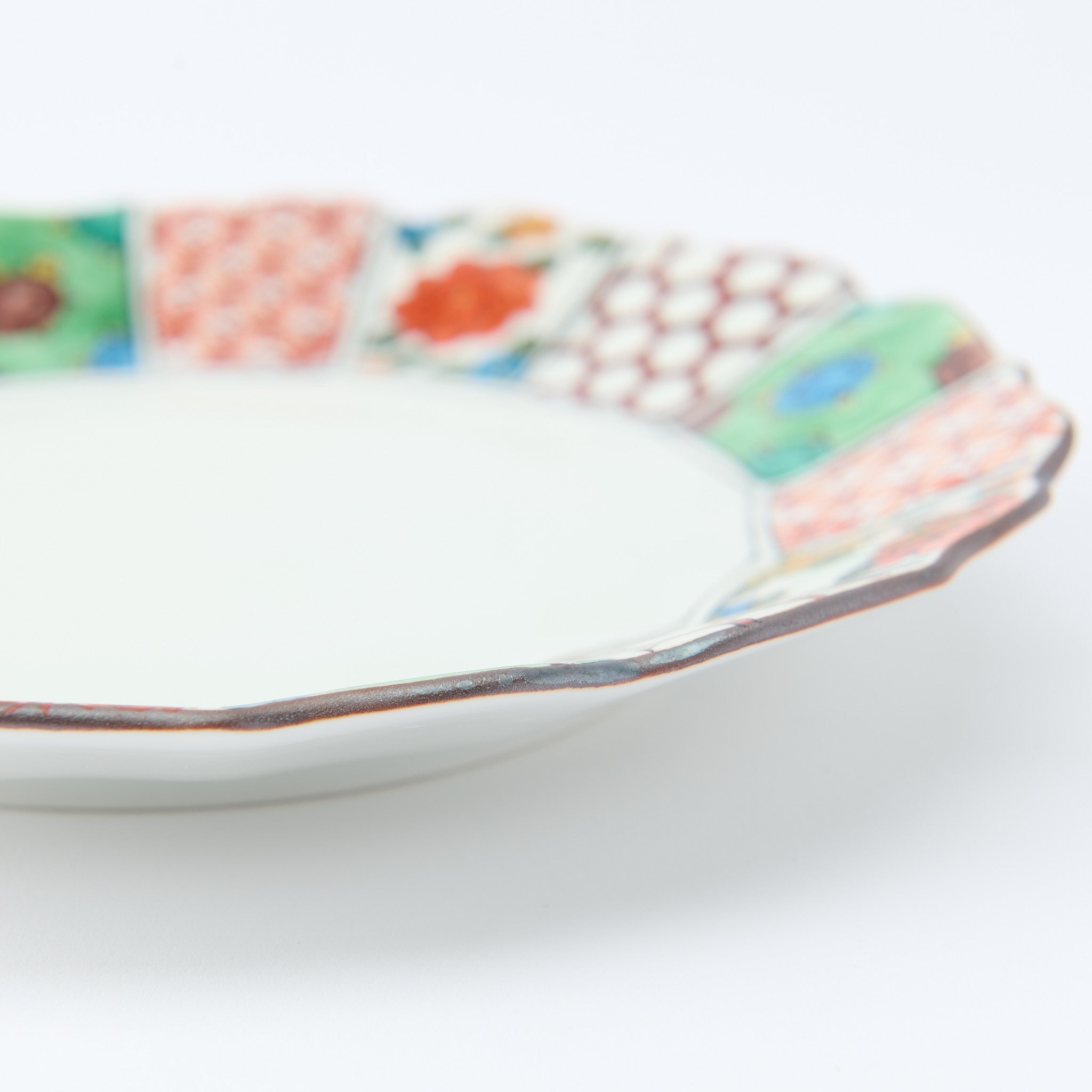 Marigold & Auspicious Motif Side Plate Pair - JAPAN KUTANI SHOP