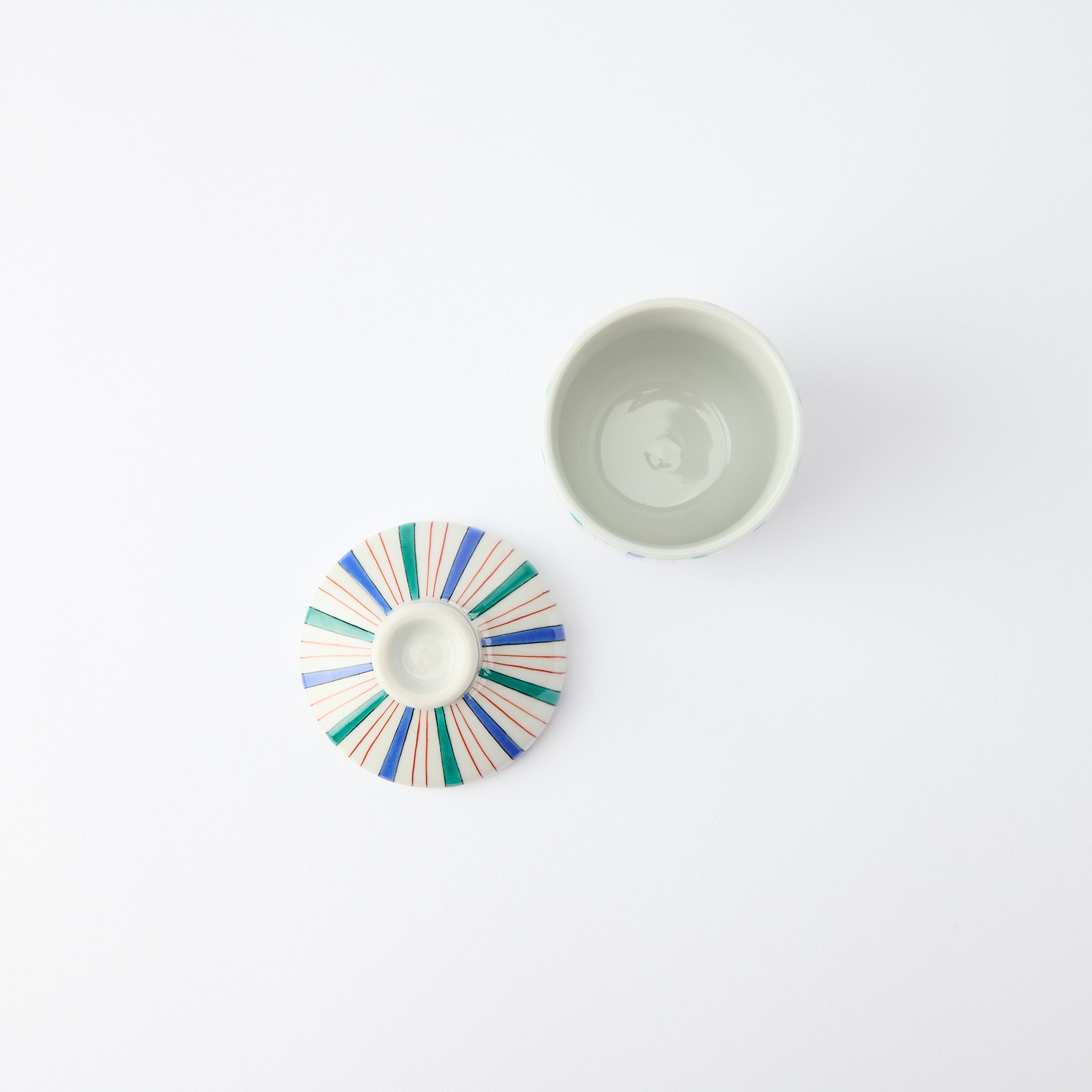 Colorful Tokusa Chawanmushi Bowl - JAPAN KUTANI SHOP