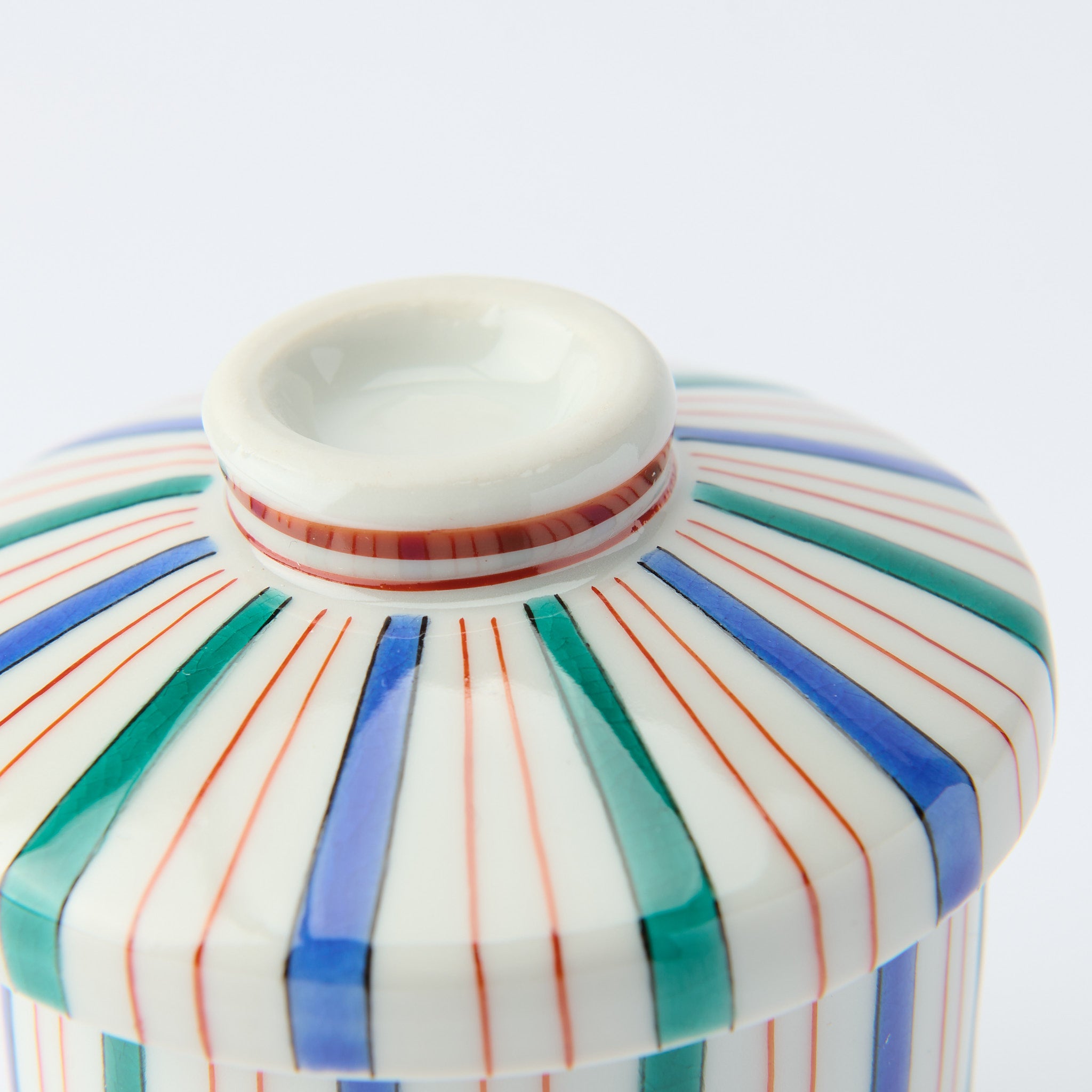 Colorful Tokusa Chawanmushi Bowl - JAPAN KUTANI SHOP