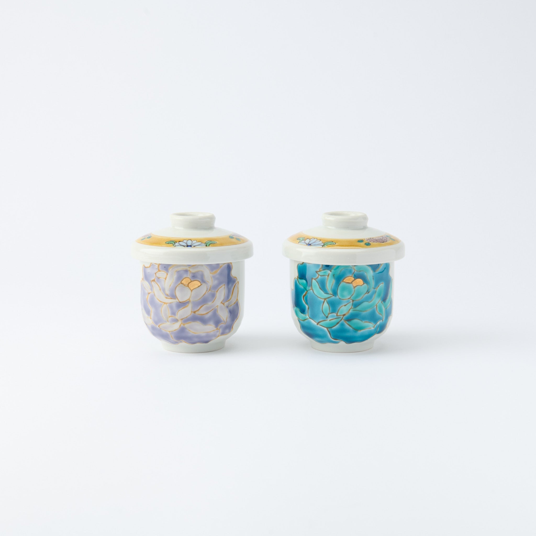 Blooming Peony Chawanmushi Bowl - JAPAN KUTANI SHOP