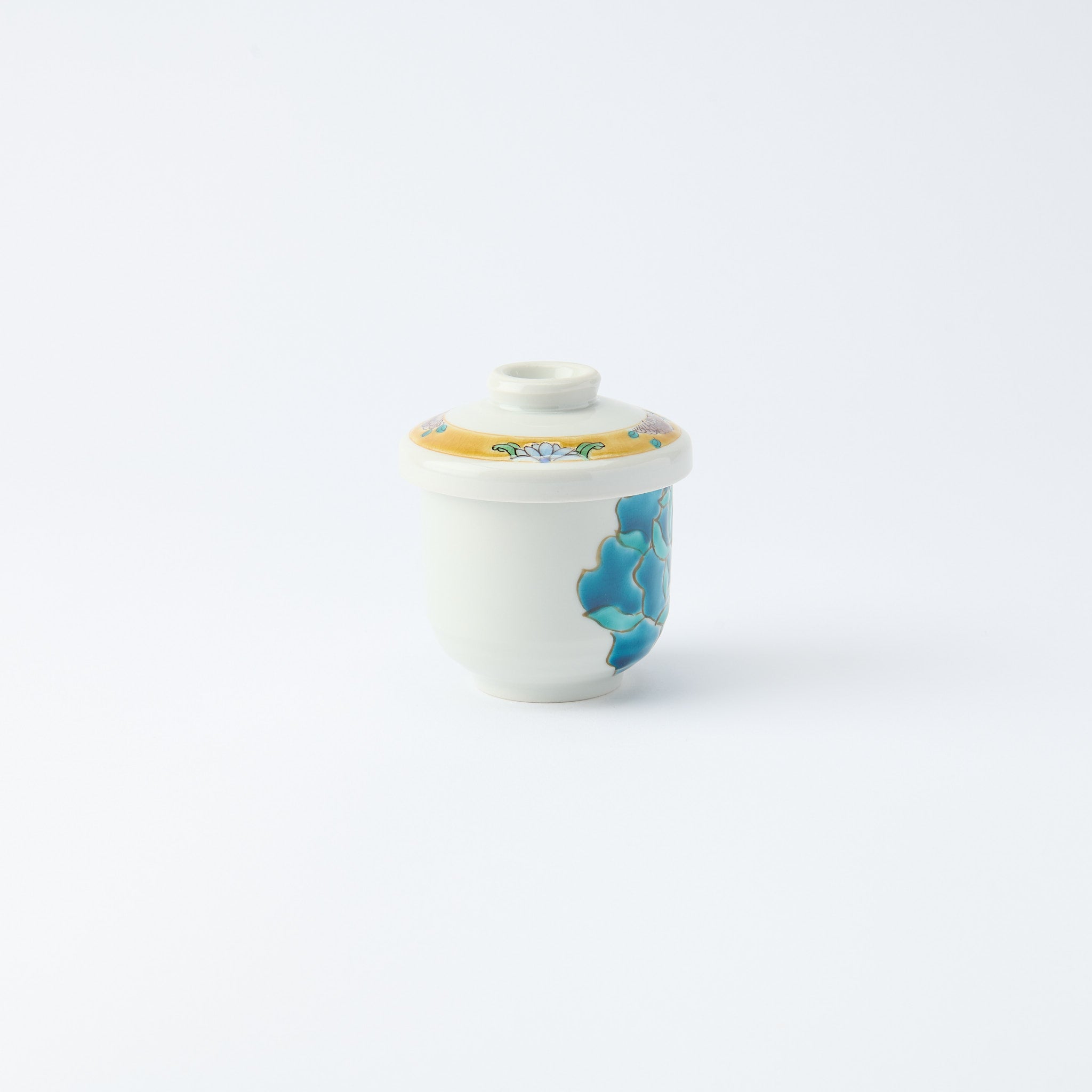 Blooming Peony Chawanmushi Bowl - JAPAN KUTANI SHOP
