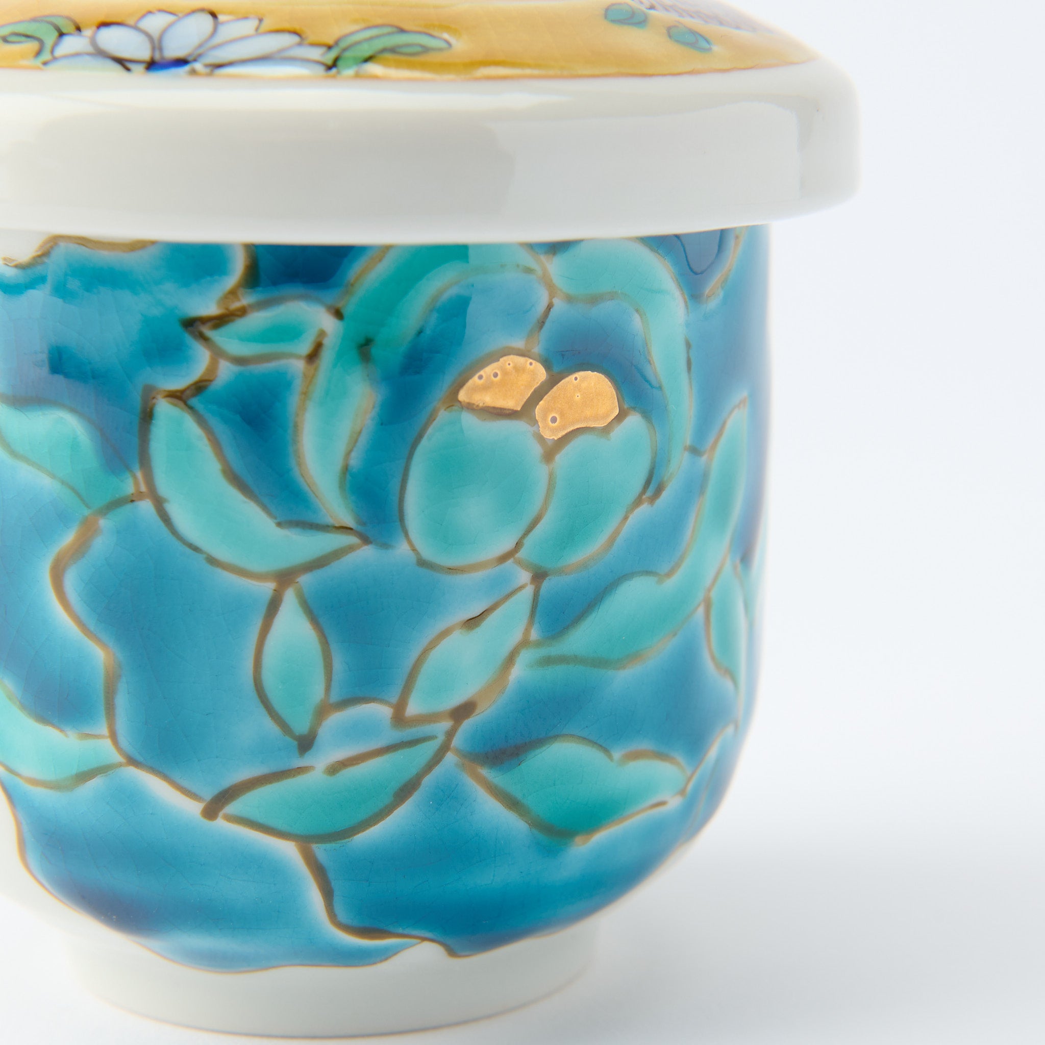 Blooming Peony Chawanmushi Bowl - JAPAN KUTANI SHOP