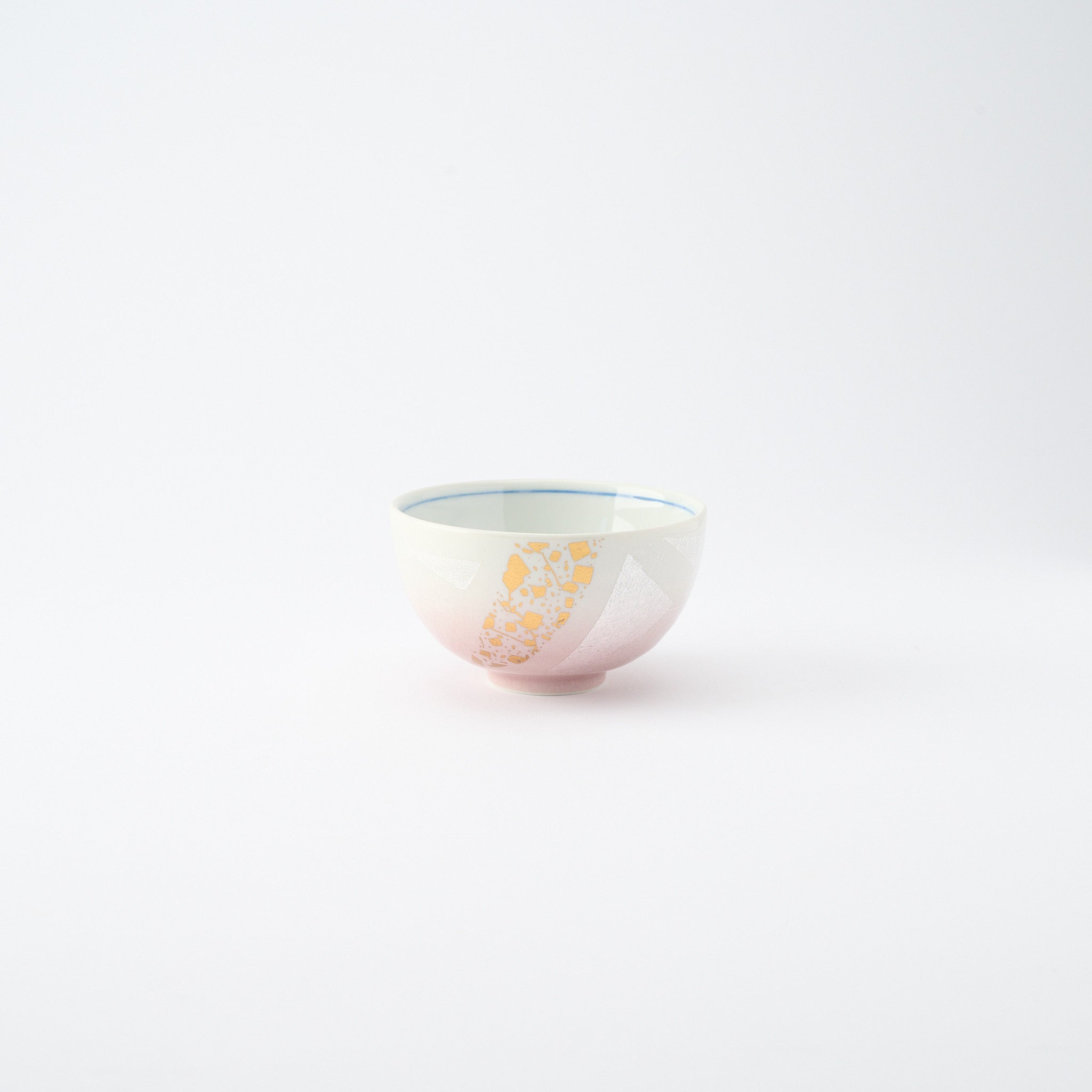 Ginsai with Gold Rice Bowl Pair - JAPAN KUTANI SHOP