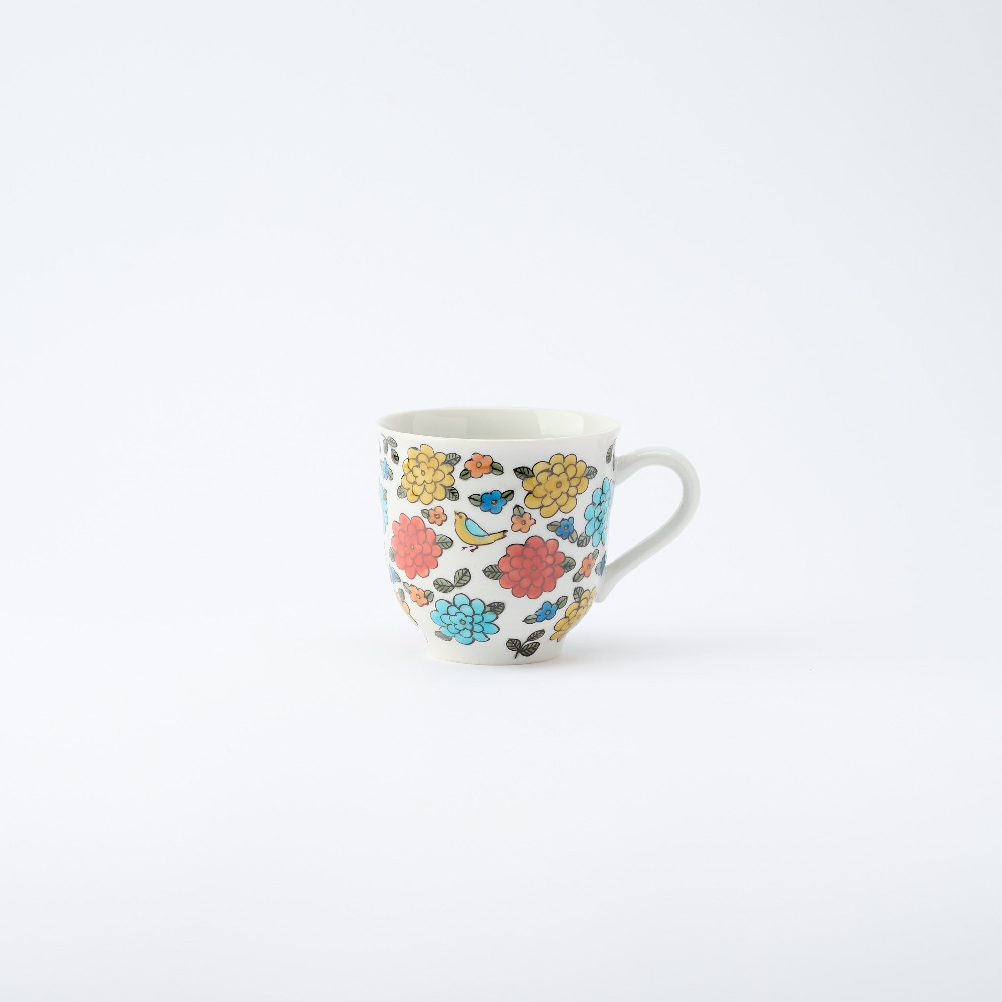 マグカップ 小鳥とマリーゴールド - JAPAN KUTANI SHOP