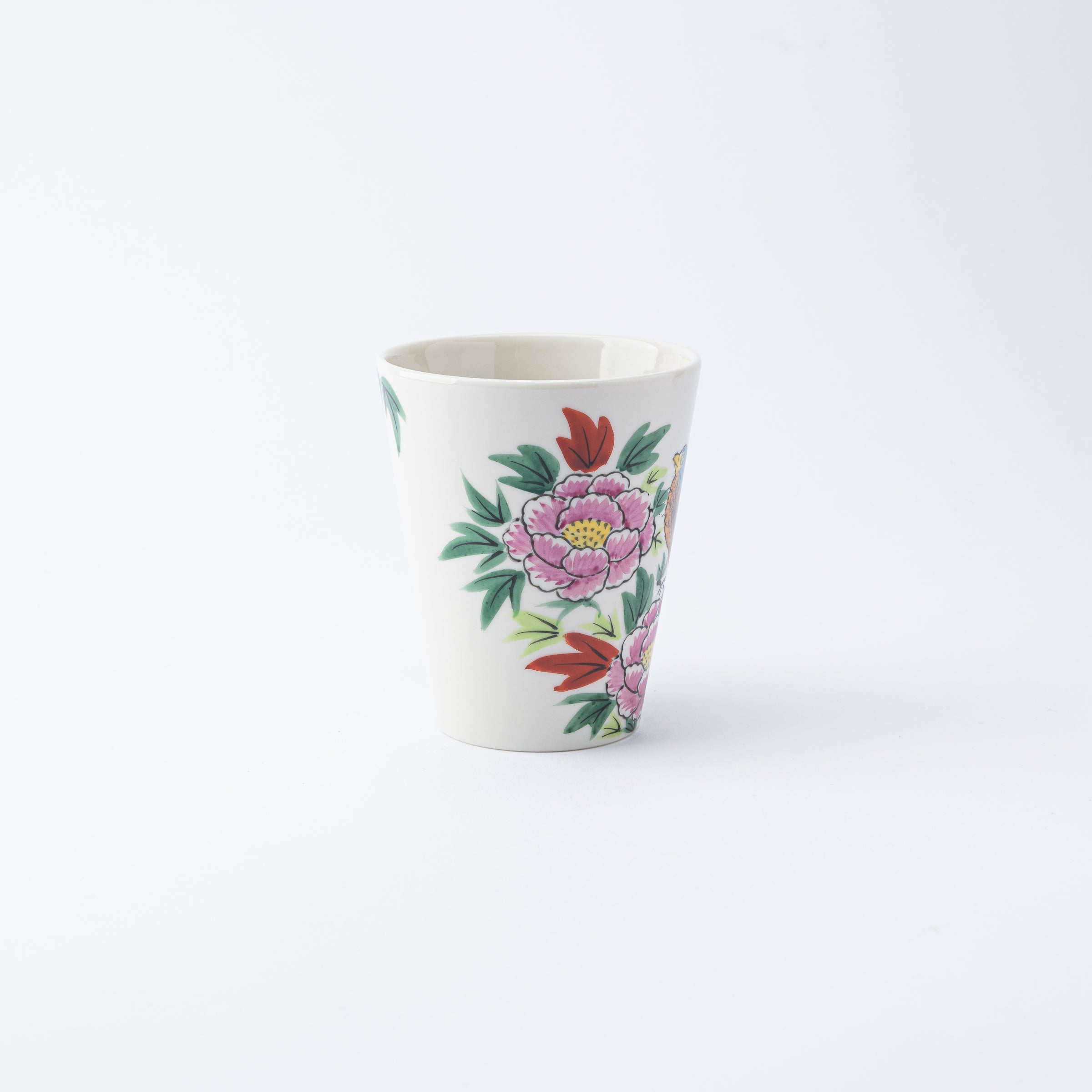 ビッグマグカップ 花に鳥 - JAPAN KUTANI SHOP