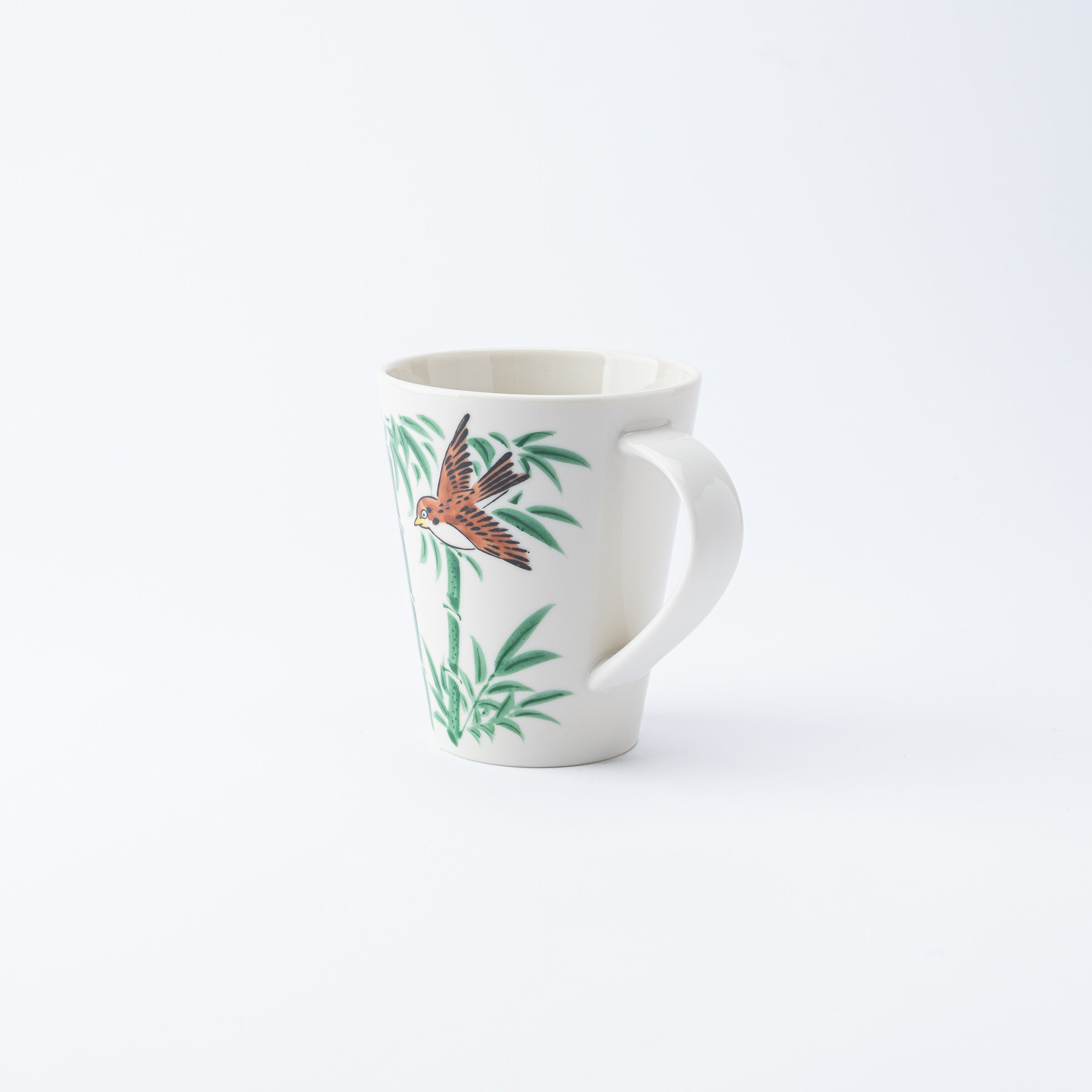 ビッグマグカップ 青竹に雀 - JAPAN KUTANI SHOP
