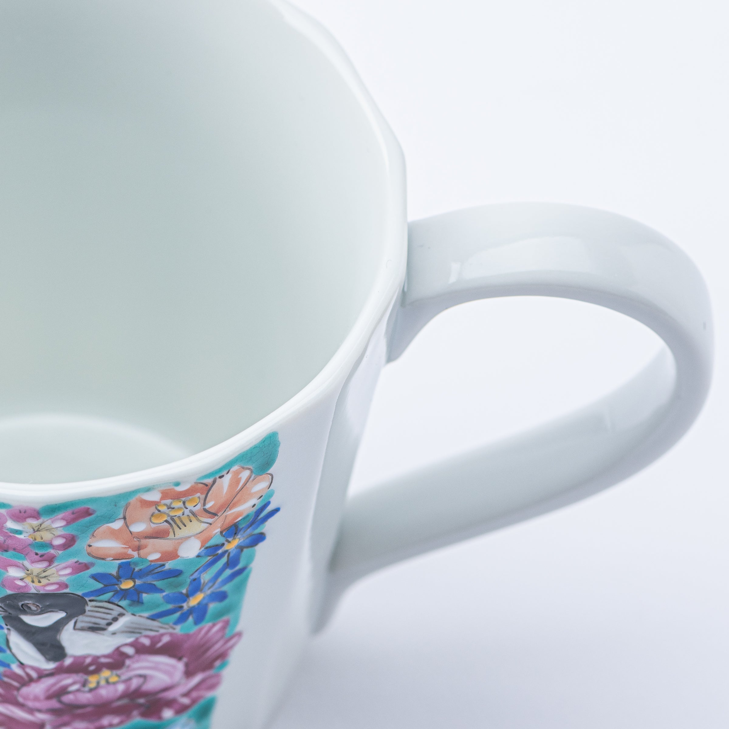 マグカップ 小鳥花詰 - JAPAN KUTANI SHOP