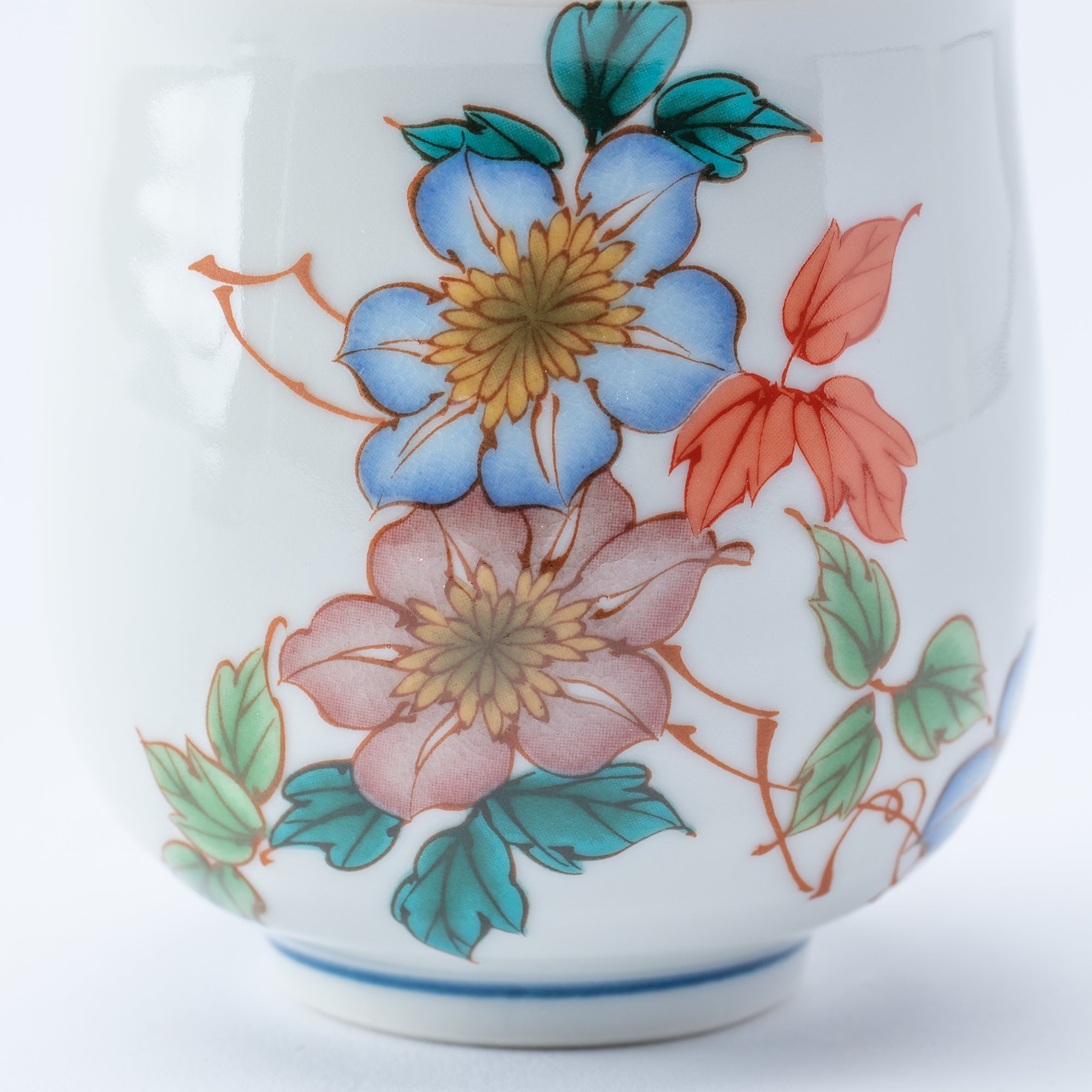 A Year in Bloom Yunomi Japanese Teacup - JAPAN KUTANI SHOP