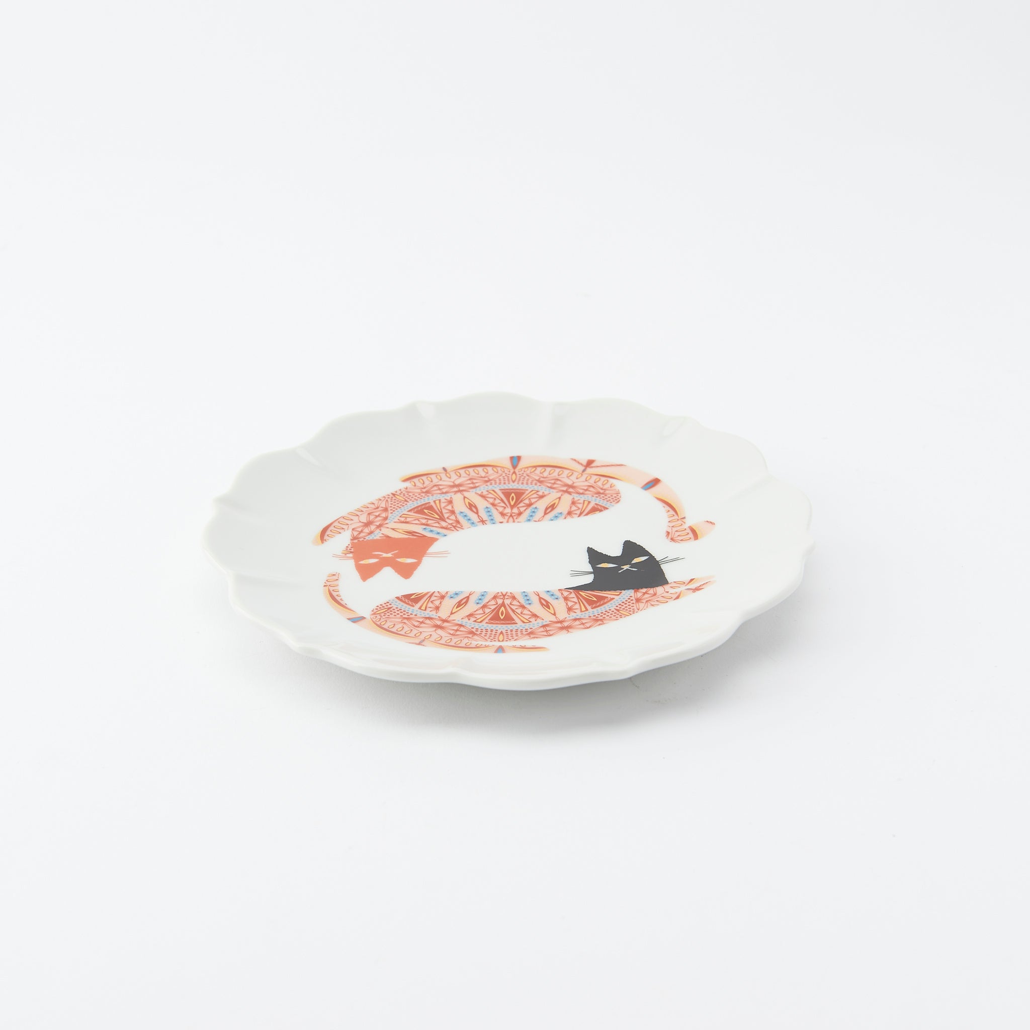 Red Motif Side Plate