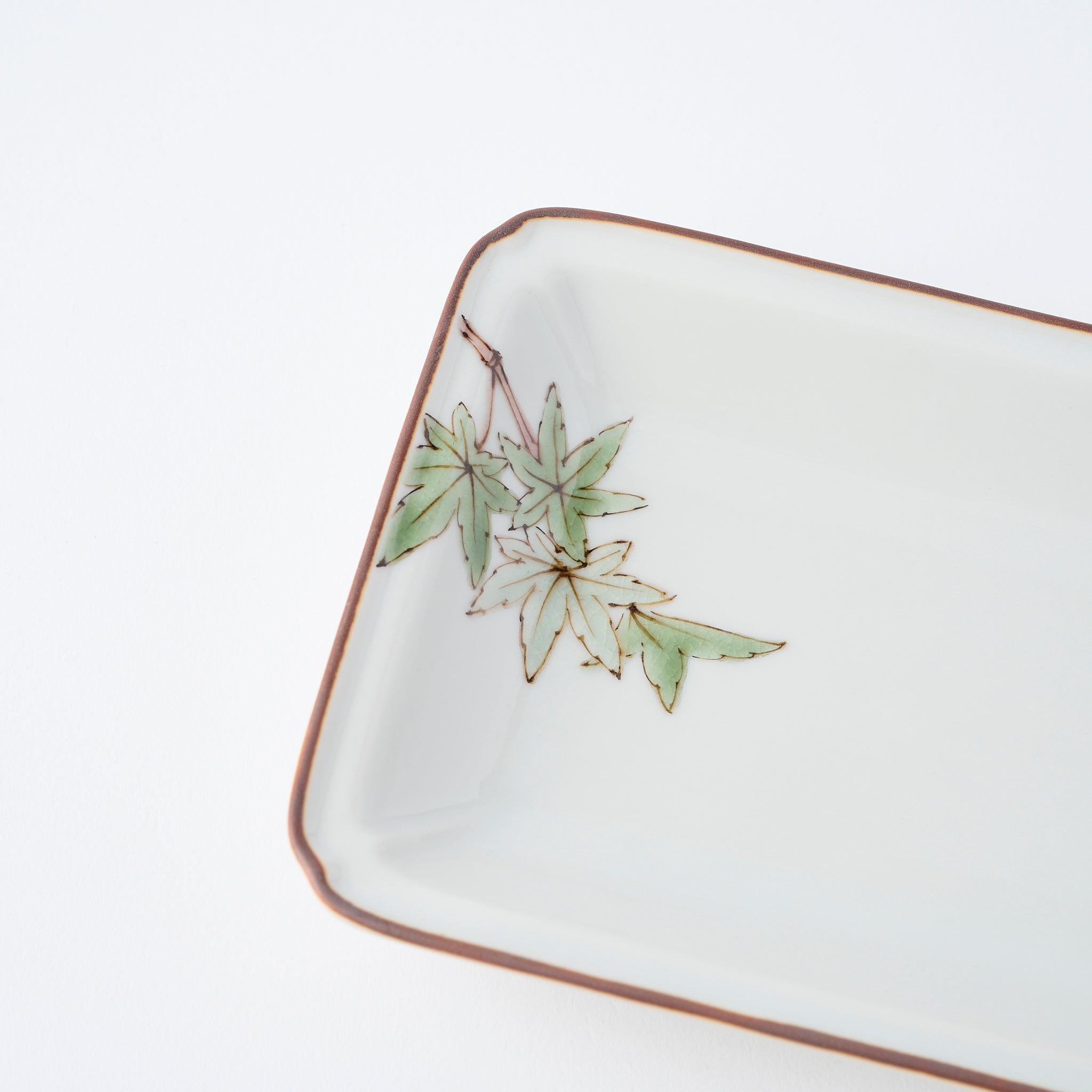 Bird and Botanicals Rectangular Dinner Plate - JAPAN KUTANI SHOP