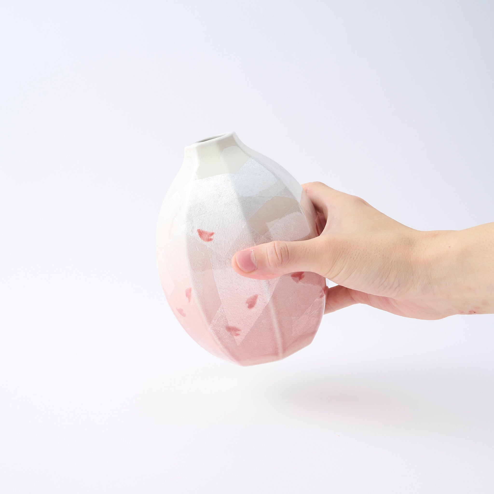 Ginsai Dancing Sakura Flower Vase - JAPAN KUTANI SHOP