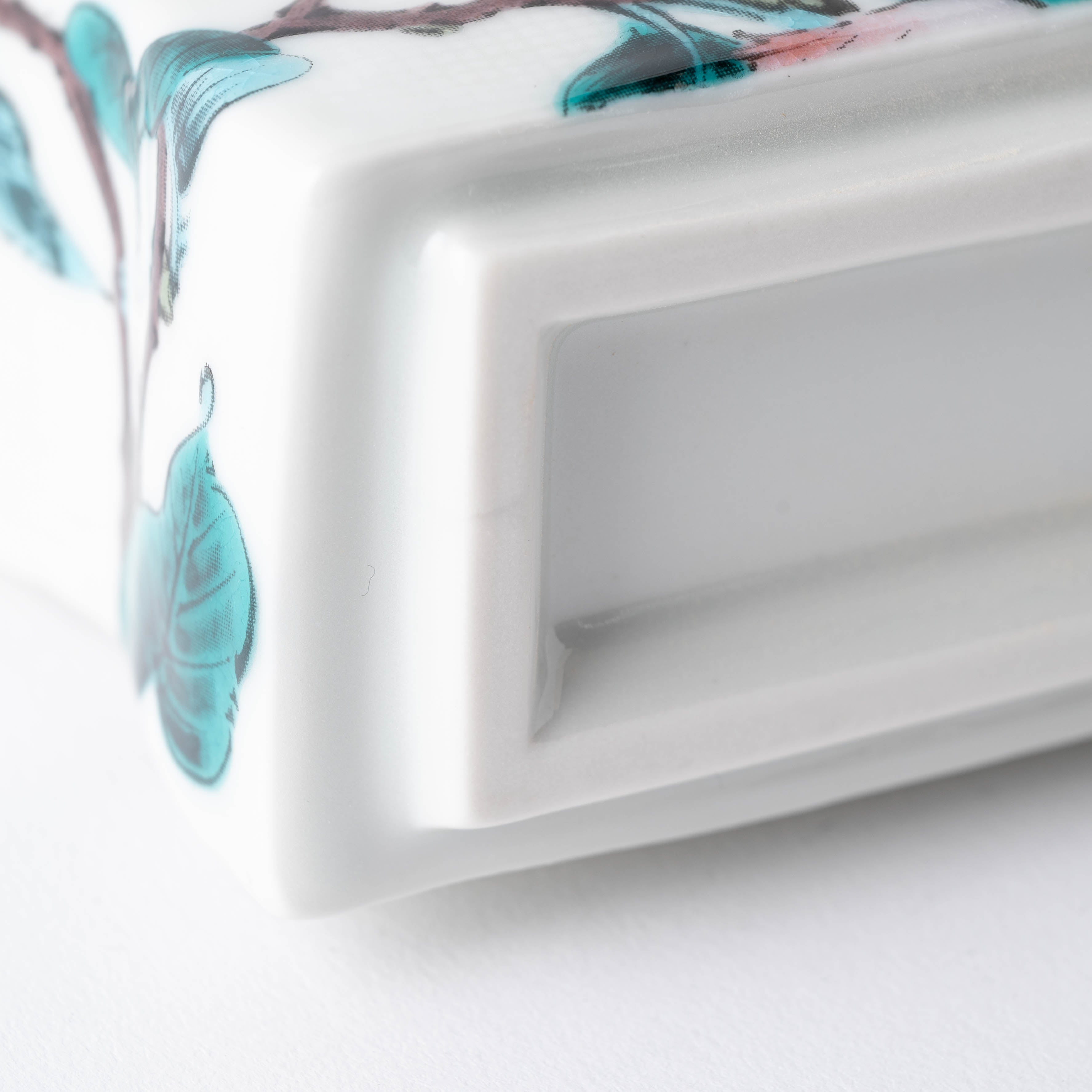 Camellia Rectangular Flower Vase - JAPAN KUTANI SHOP