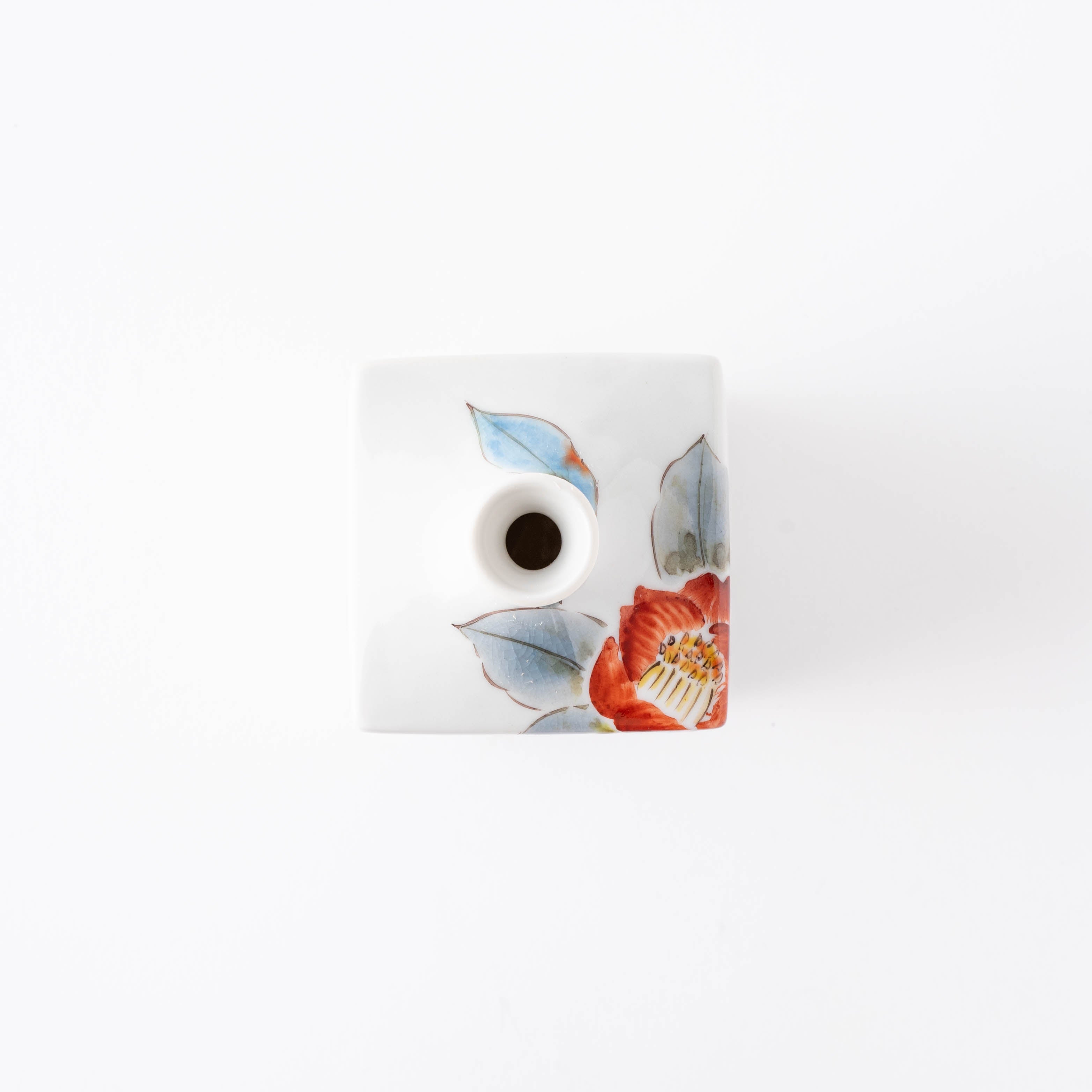 Delicate Camellia Flower Vase - JAPAN KUTANI SHOP