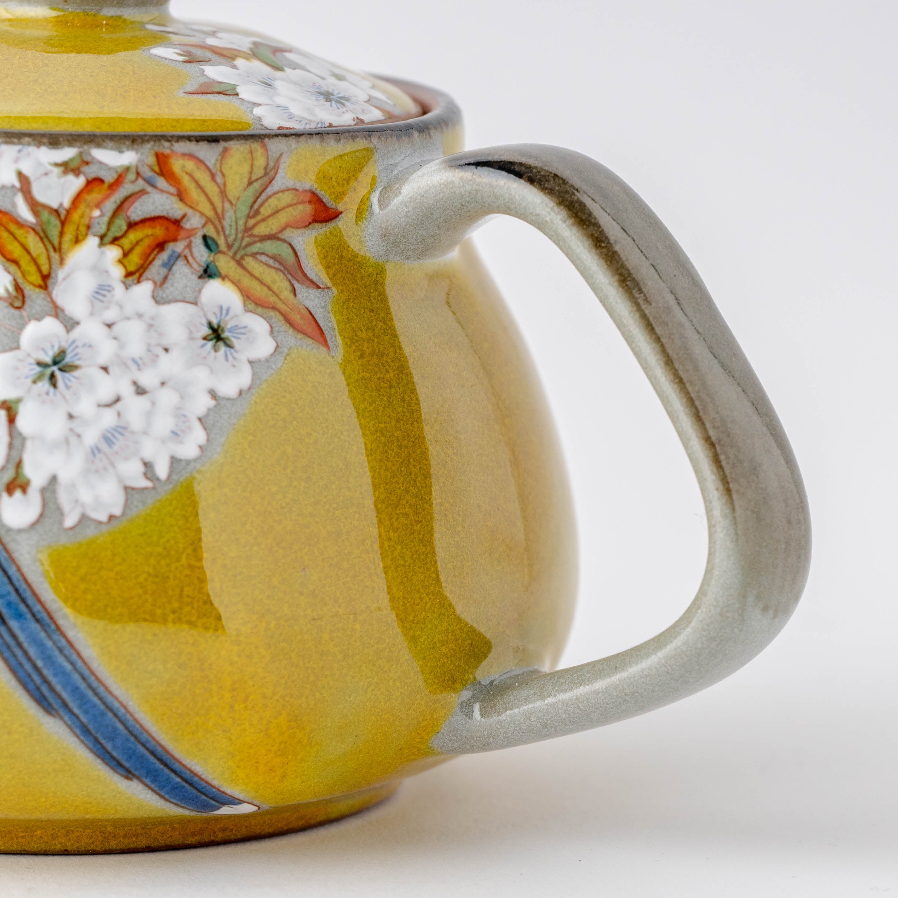 Yoshidaya Sakura and Bird Japanese Teapot