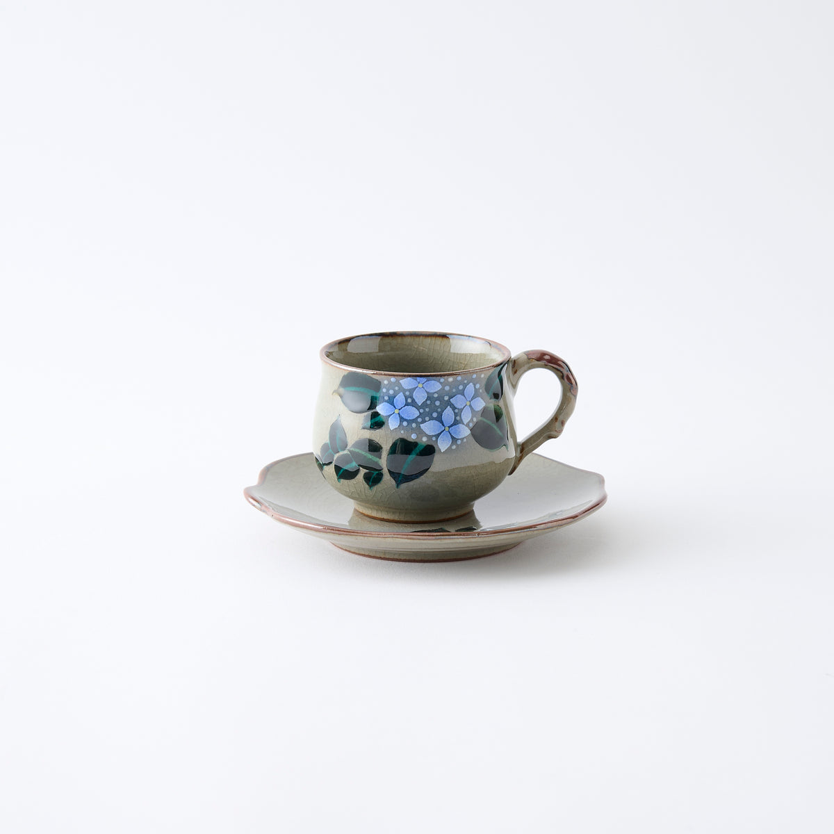 Blue Hydrangea Cup and Saucer