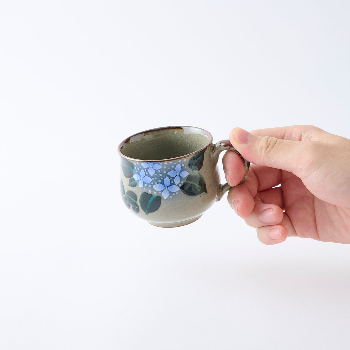 Blue Hydrangea Cup and Saucer