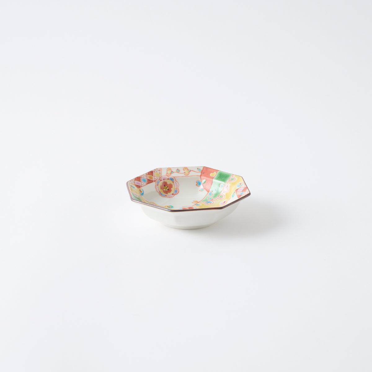 Floral Brocade Octagonal Sauce Plate