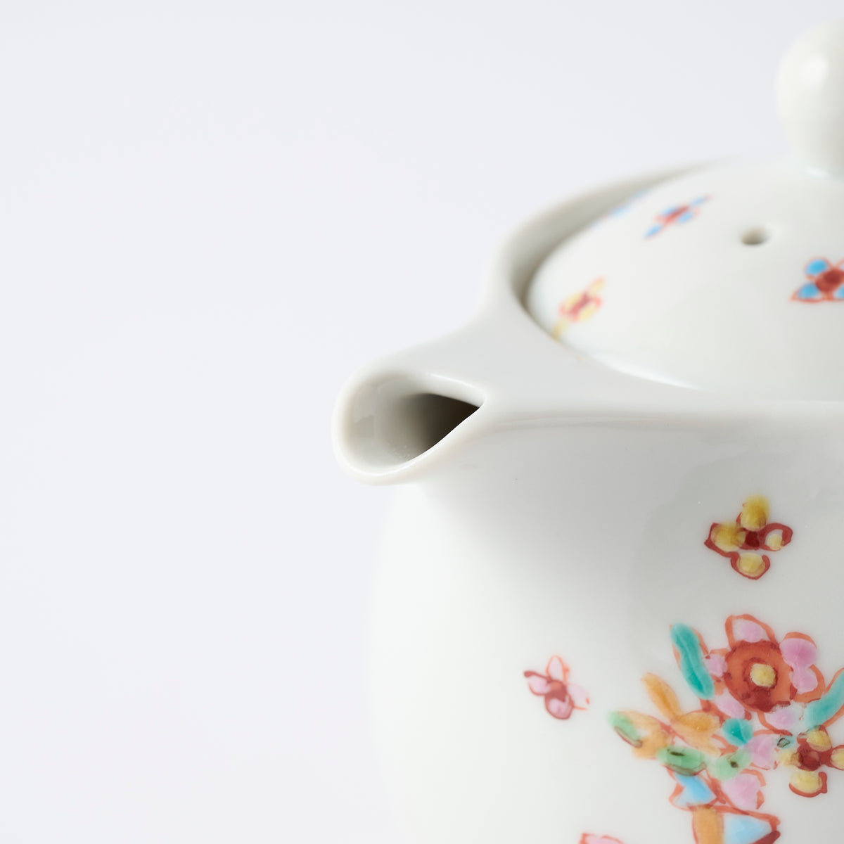 Flowers in Vases Japanese Teapot