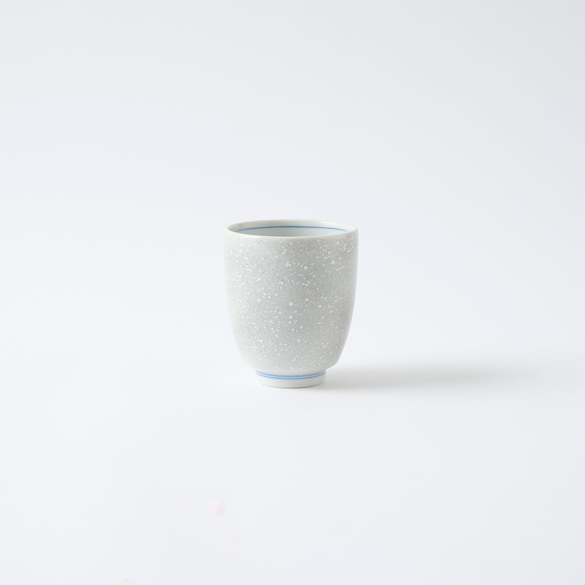 Sparrow in the Snow Japanese Yunomi Teacup