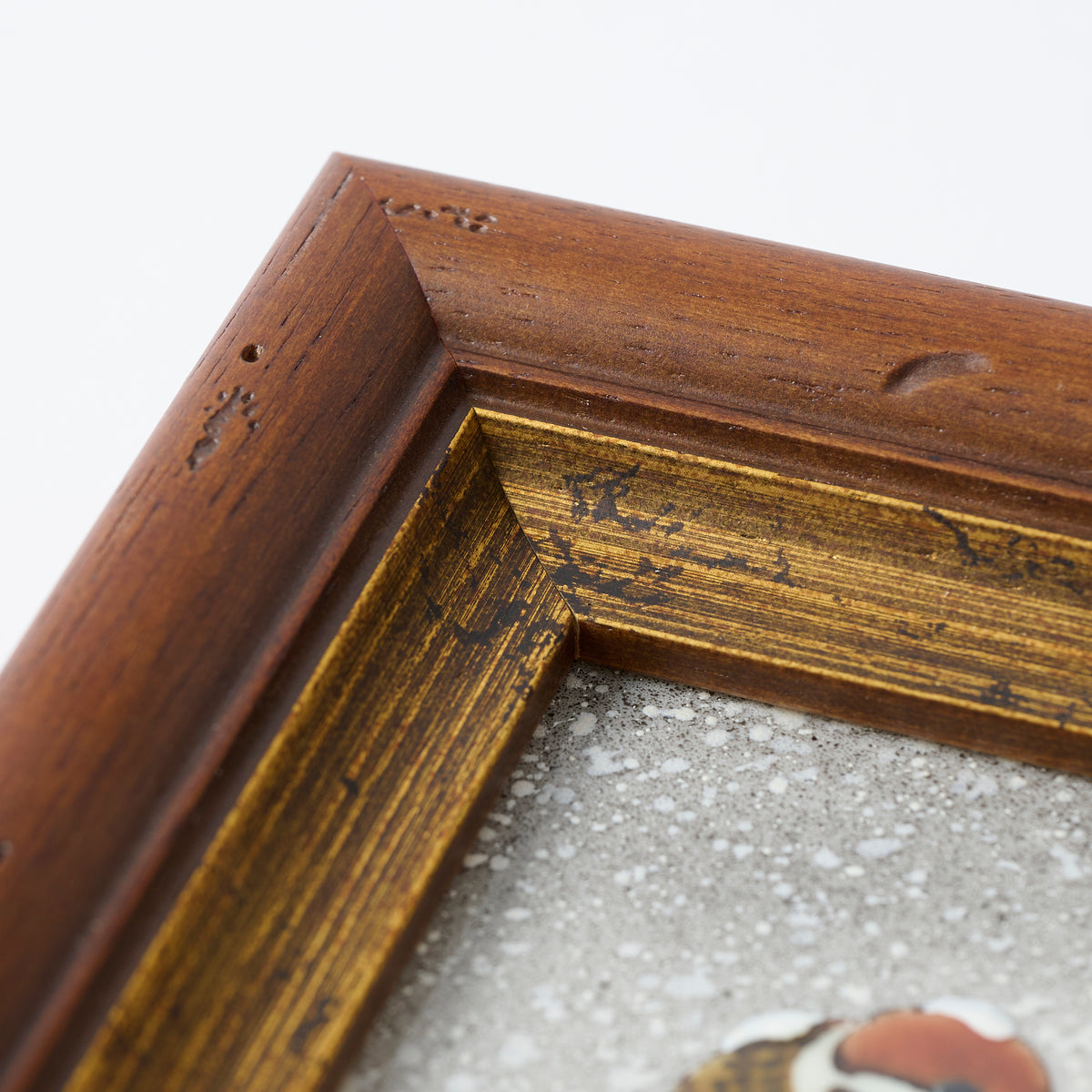 Sparrows in the Snow Porcelain Plaque
