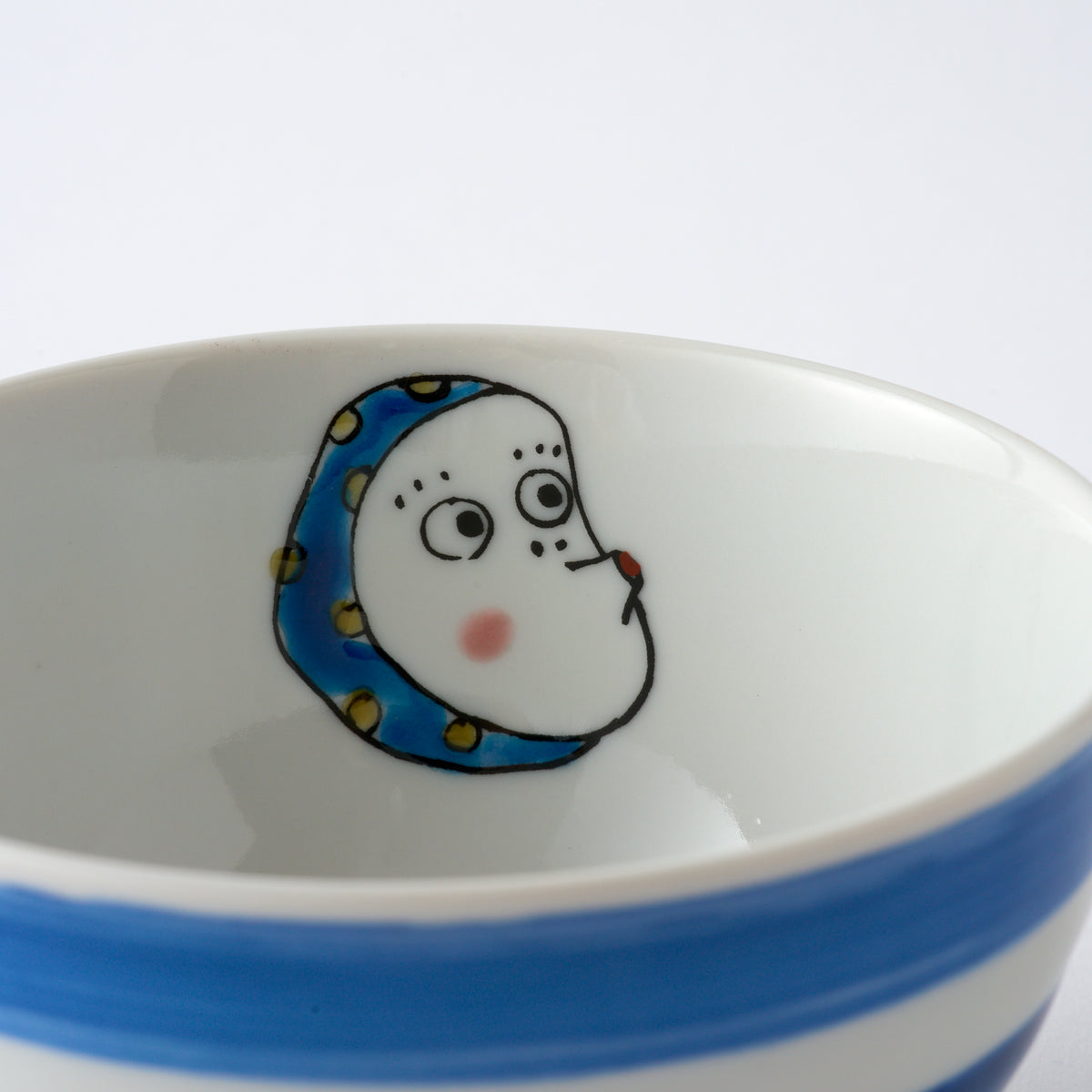 Okame and Hyottoko Rice Bowl Pair